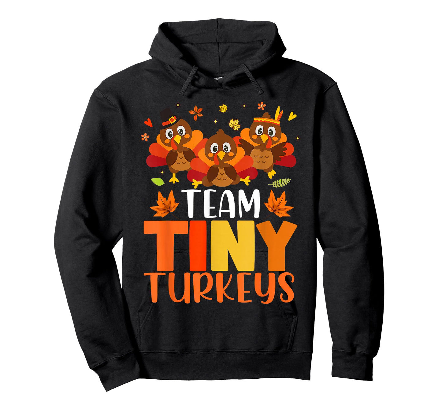 Cute Team Tiny Turkeys Neonatal NICU Nurse Thanksgiving Fall T-Shirt