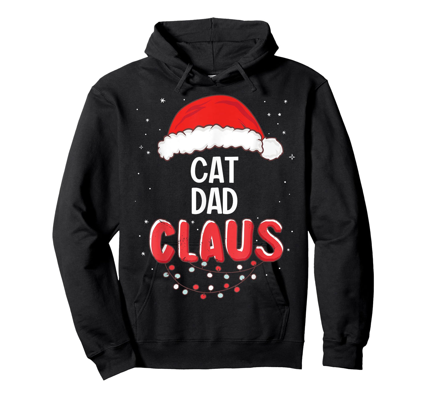Cat Dad Santa Claus Christmas Matching Costume T-Shirt for Men Women