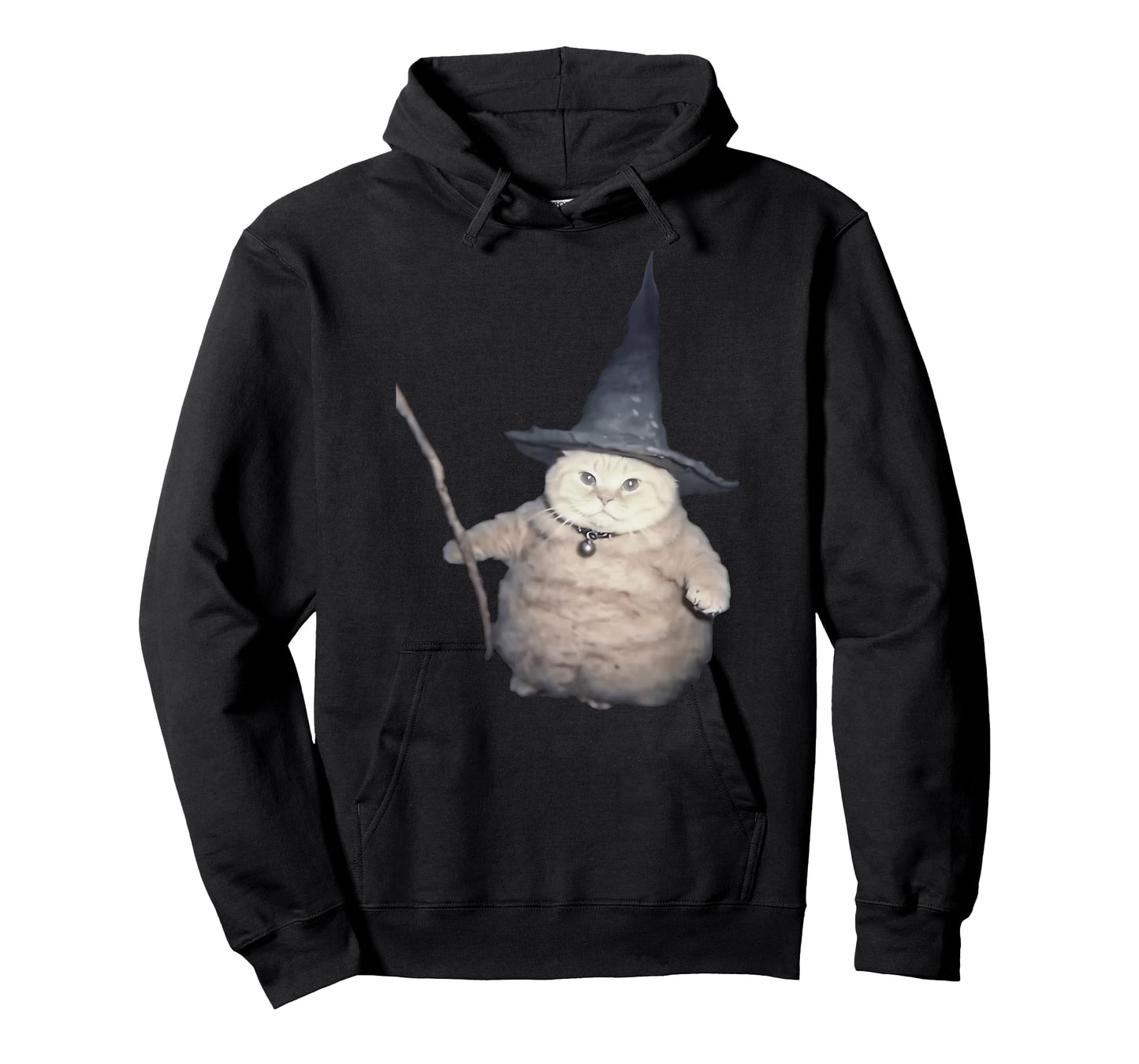 Cute Funny Wizard Cat Weird Kitten Cat Meme Spooky Halloween T-Shirt