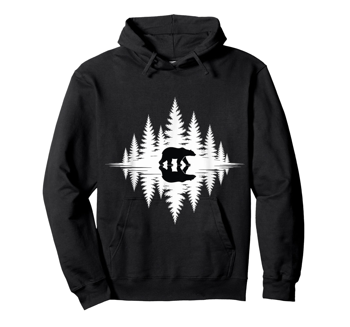 Trees Reflection Wildlife Nature Bear Animal Outdoor Forest T-Shirt
