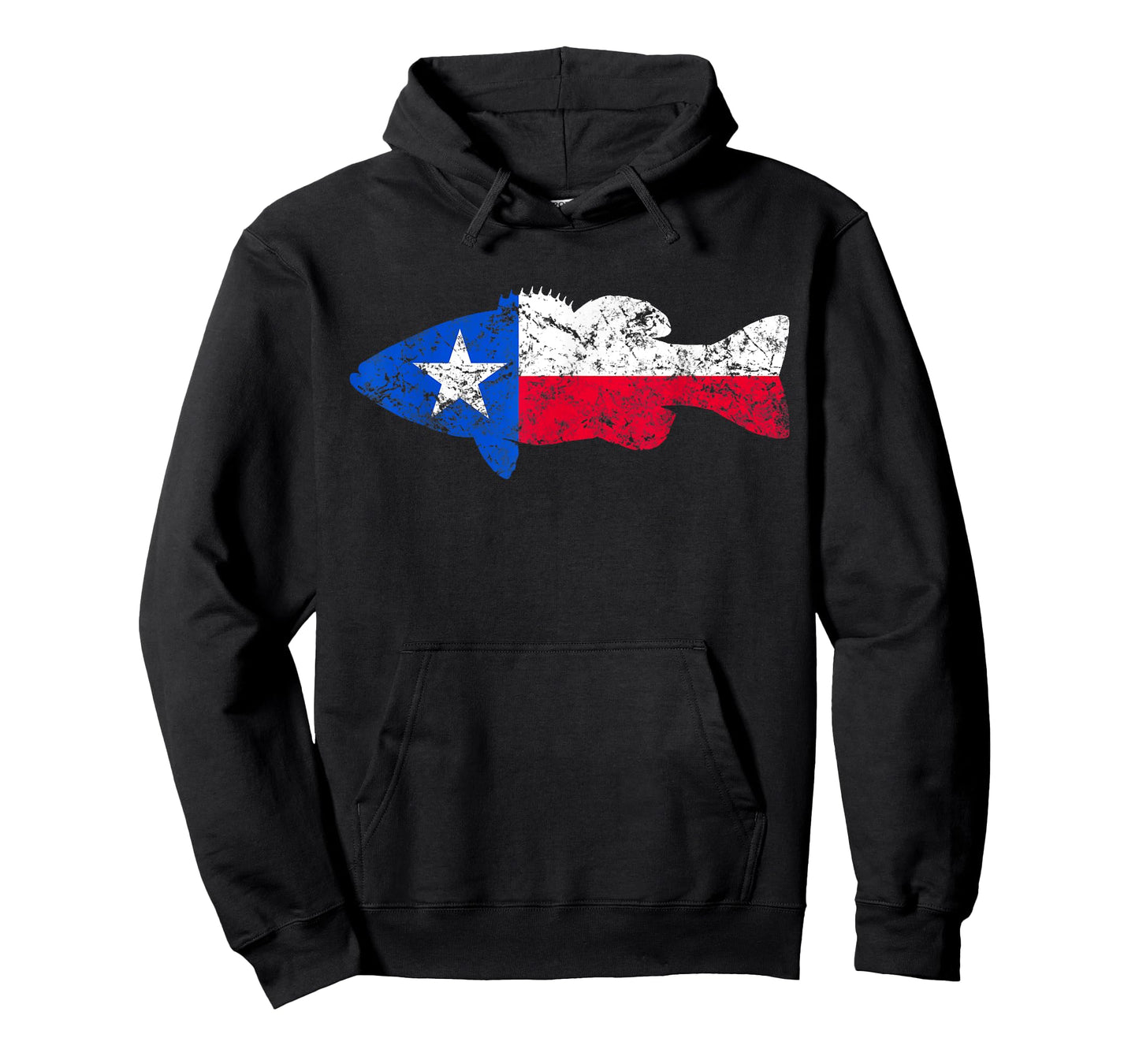 Texas Flag Smallmouth Bass Fishing T-Shirt T-Shirt