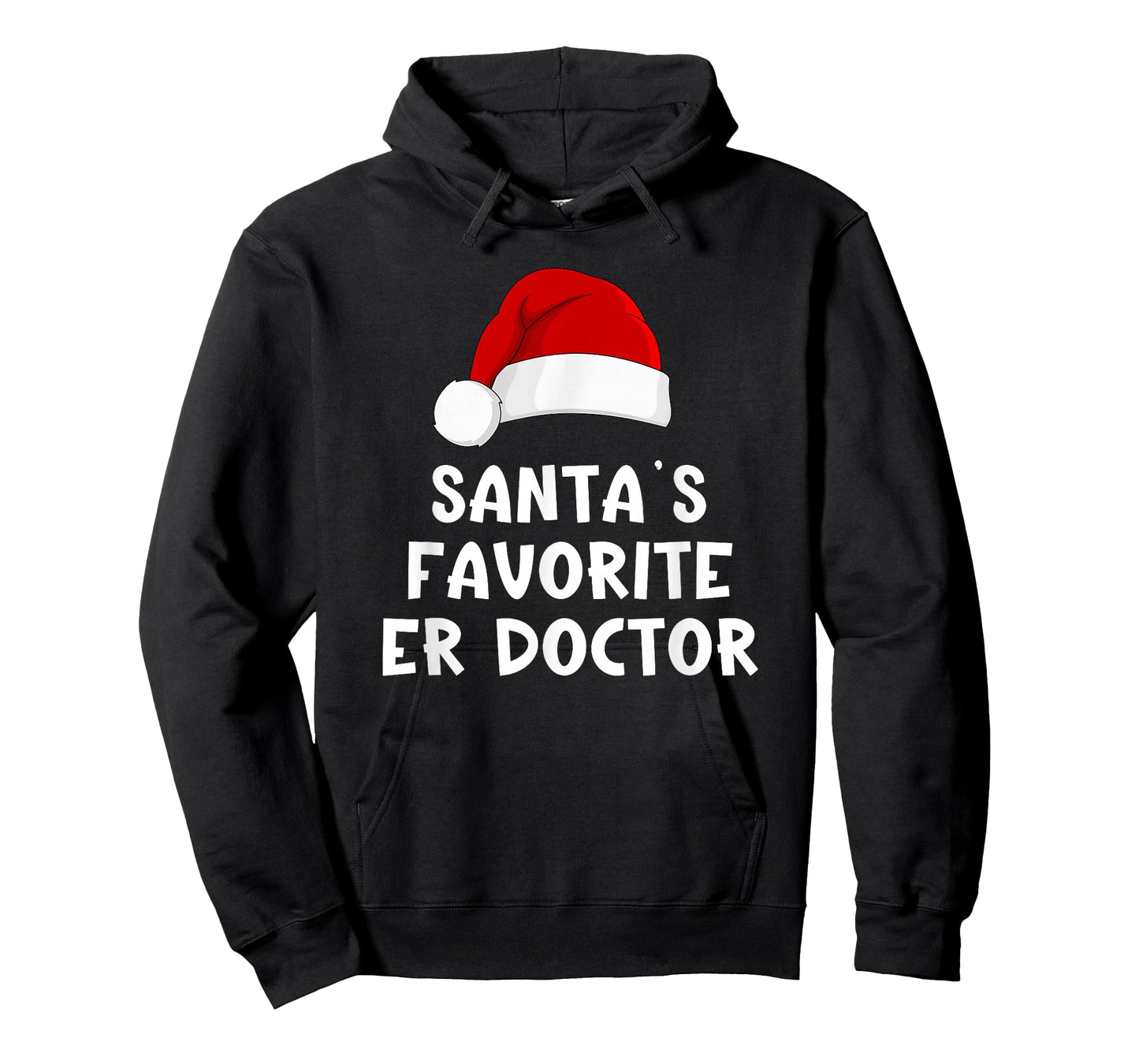 Christmas Santa's Favorite Er Doctor Funny Xmas Pajama T-Shirt