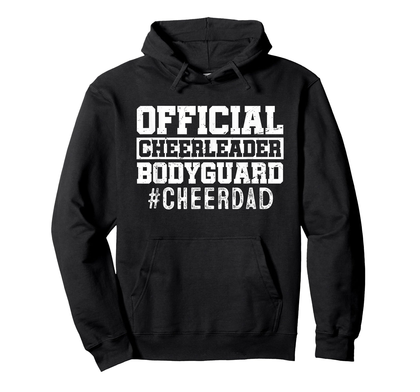 Cheer Dad Funny Papa Official Cheerleader Bodyguard T-Shirt