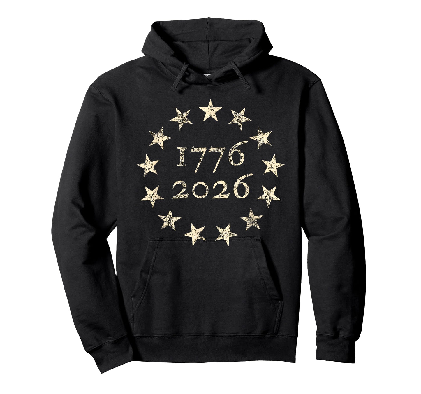 13-Star Betsy Ross Flag 250 4th of July 2026 Distressed T-Shirt