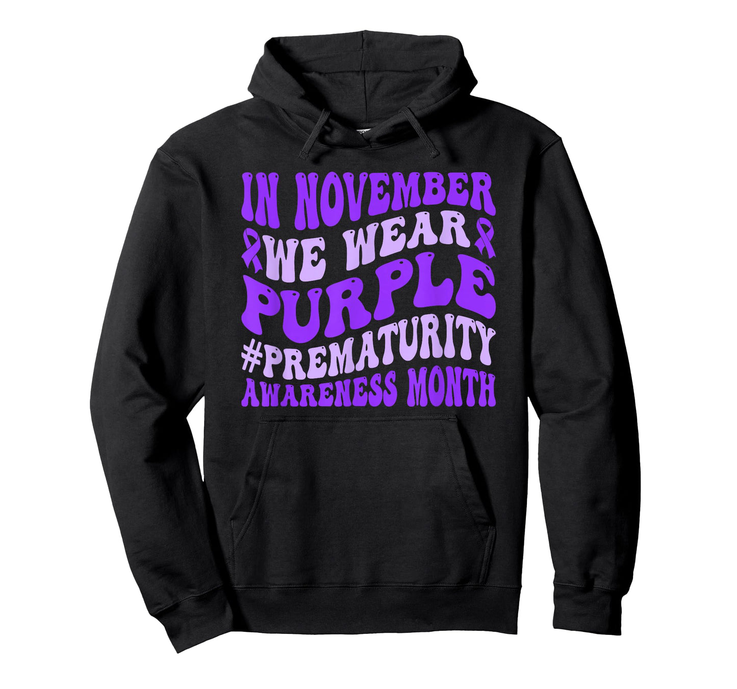 In November We Wear Purple Prematurity Awareness NICU T-Shirt
