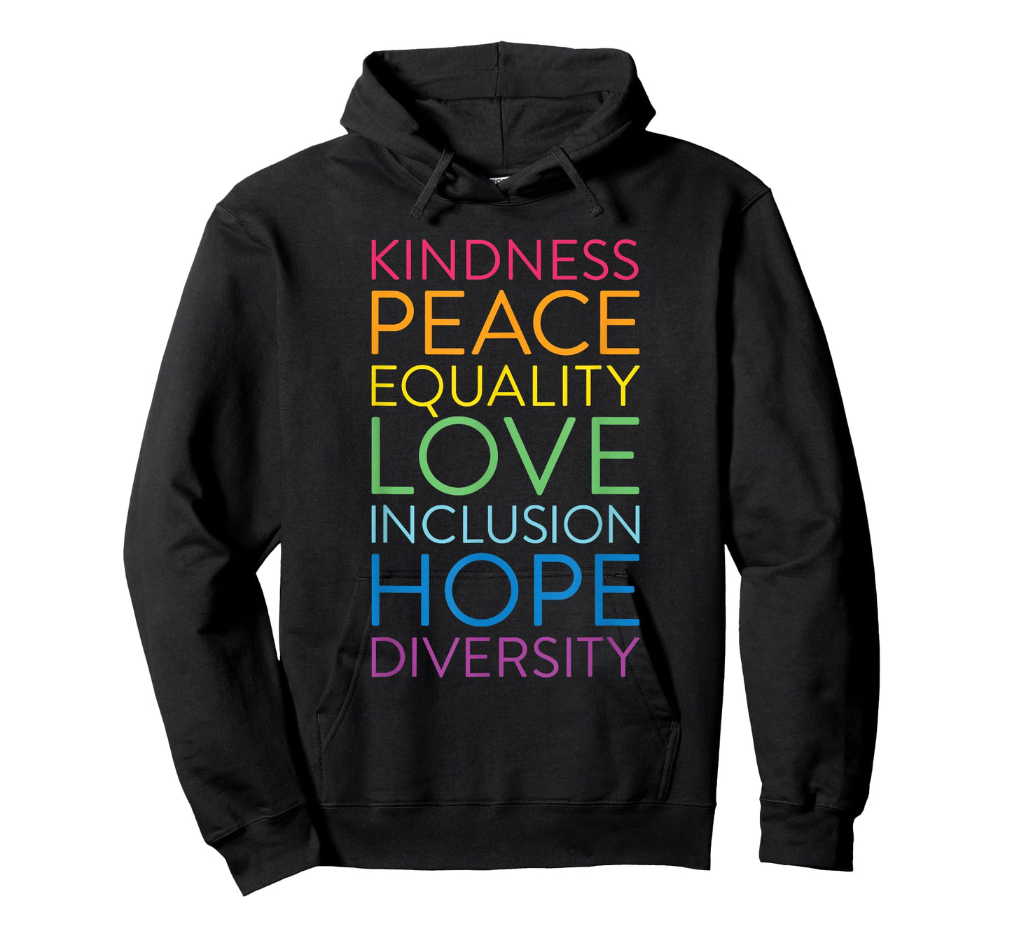 Peace Love Inclusion Equality Diversity Human Rights T-Shirt Small