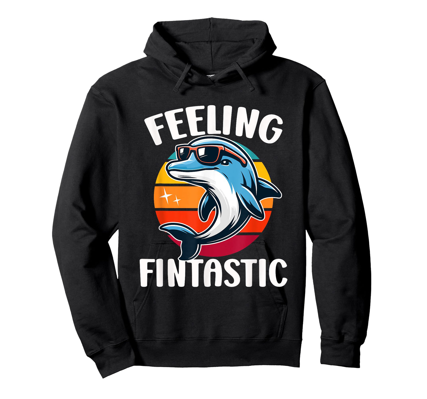 Feeling Fintastic Funny Dolphin Kids Ocean Marine Wildlife T-Shirt