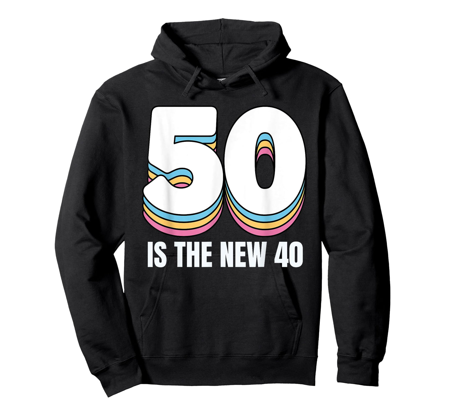 50 Is the New 40 Funny Womens Retro Colorful 50th Birthday T-Shirt