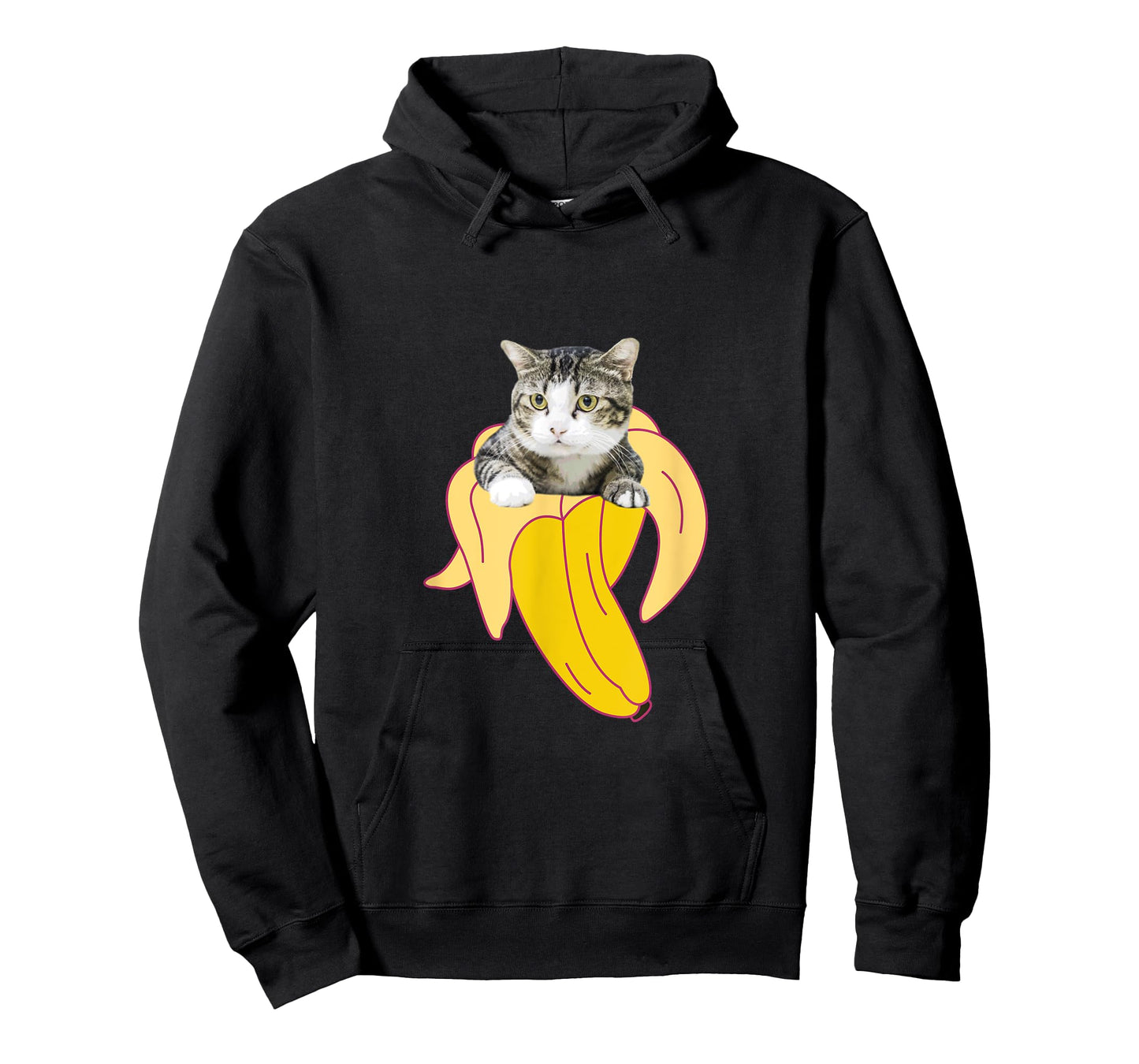 Bananya Banana Funny Cat T-Shirt Cute T-Shirt for Men Women Kids