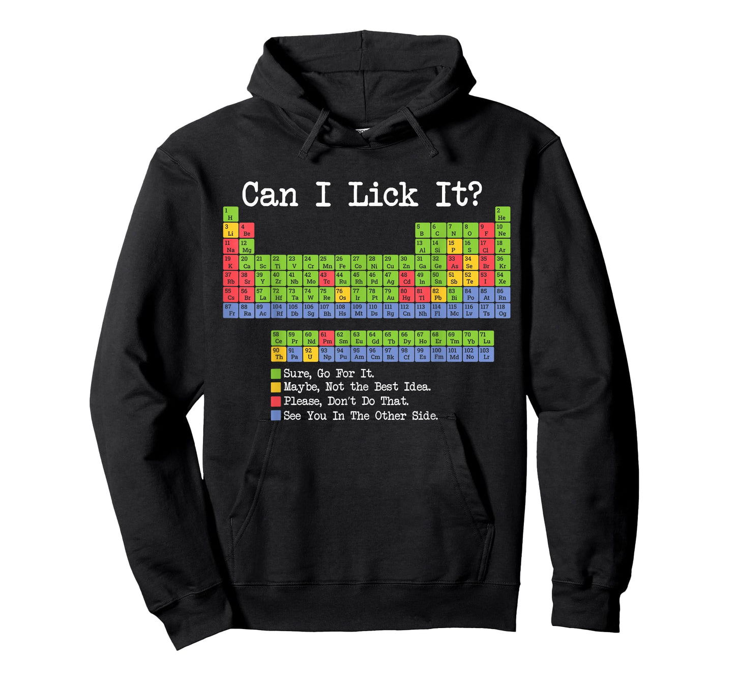 Can I Lick It Periodic Table Funny Science Teacher & Student T-Shirt
