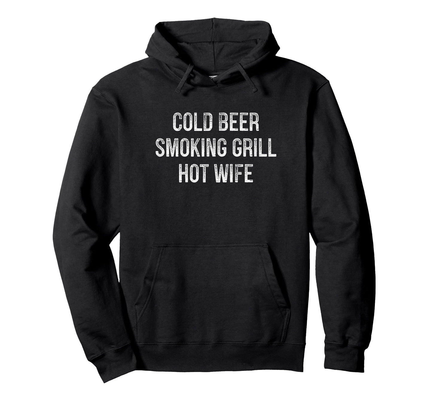 Cold Beer - Smoking Grill - Hot Wife - Vintage Style - T-Shirt