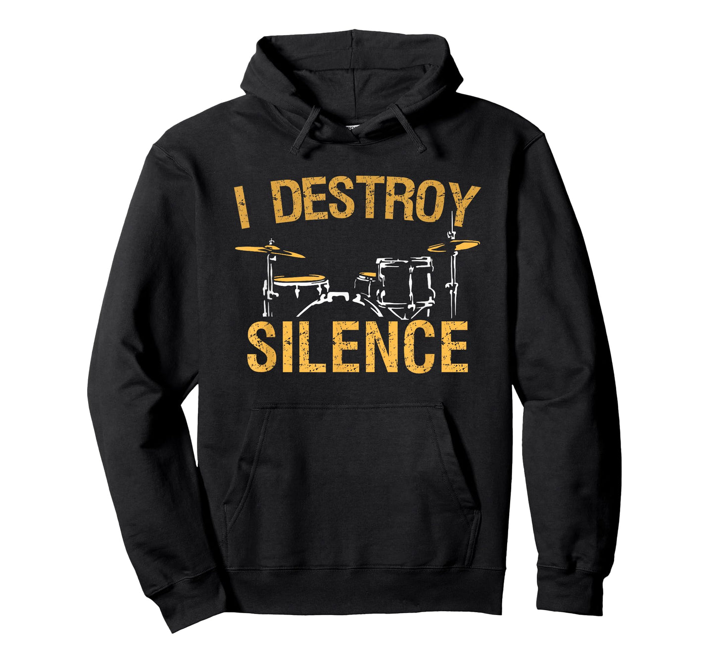 I Destroy Silence Drums Funny Drummer Gift T-Shirt