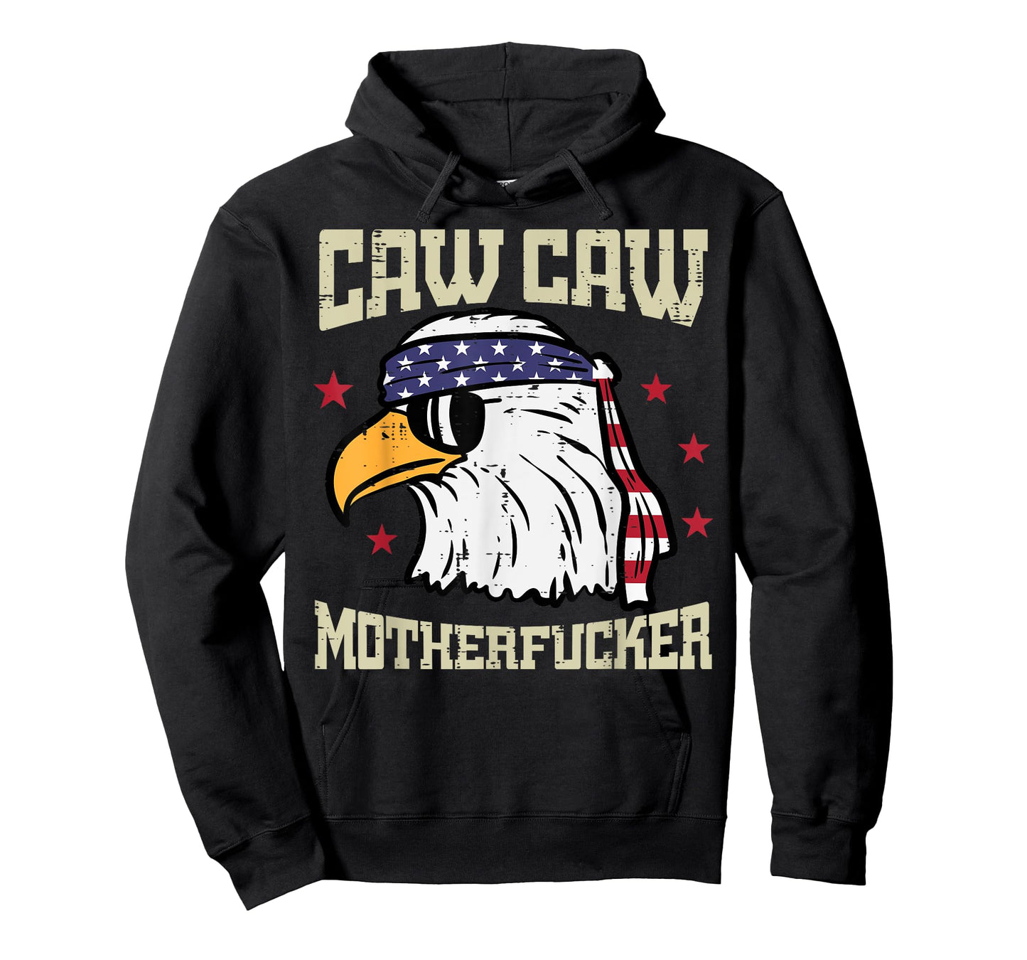4th Of July Bald Eagle Caw Caw Funny Patriotic Men Women T-Shirt