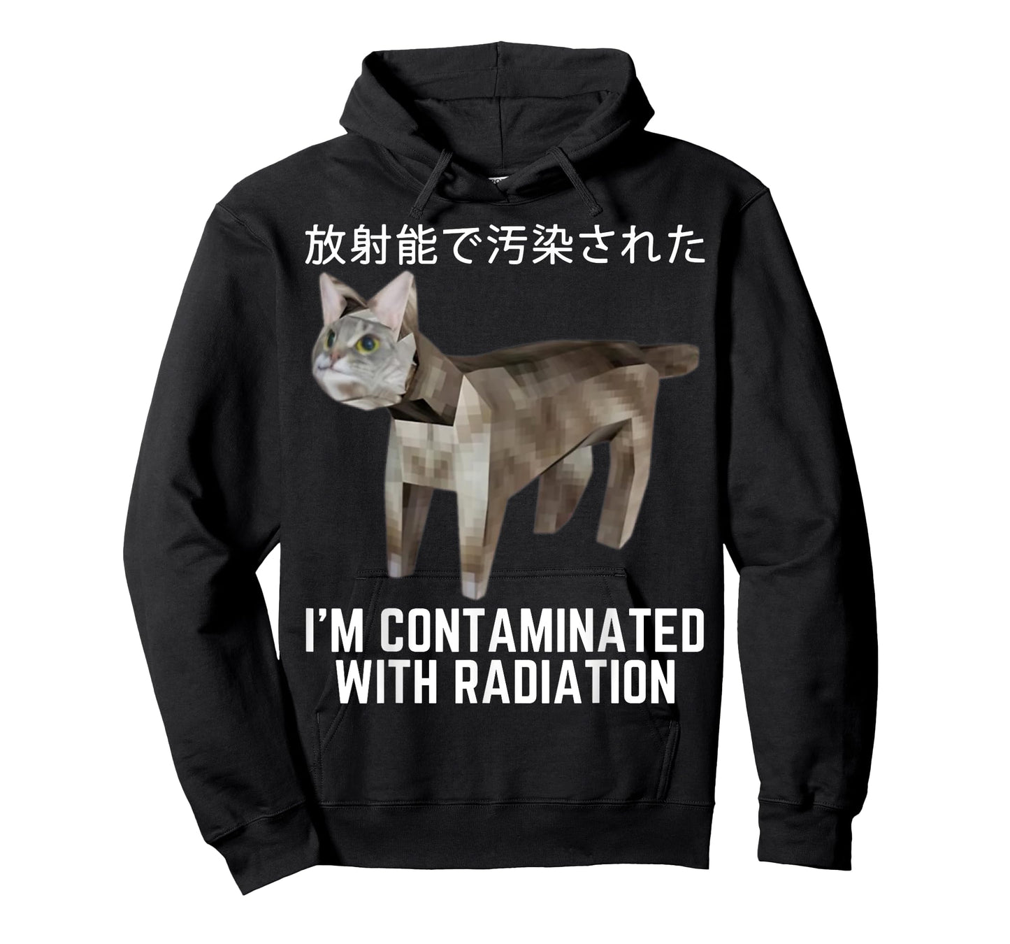 I'm Contaminated With Radiation Cat Meme Funny Meme Gen-Z Men Women Girls Kids T-Shirt
