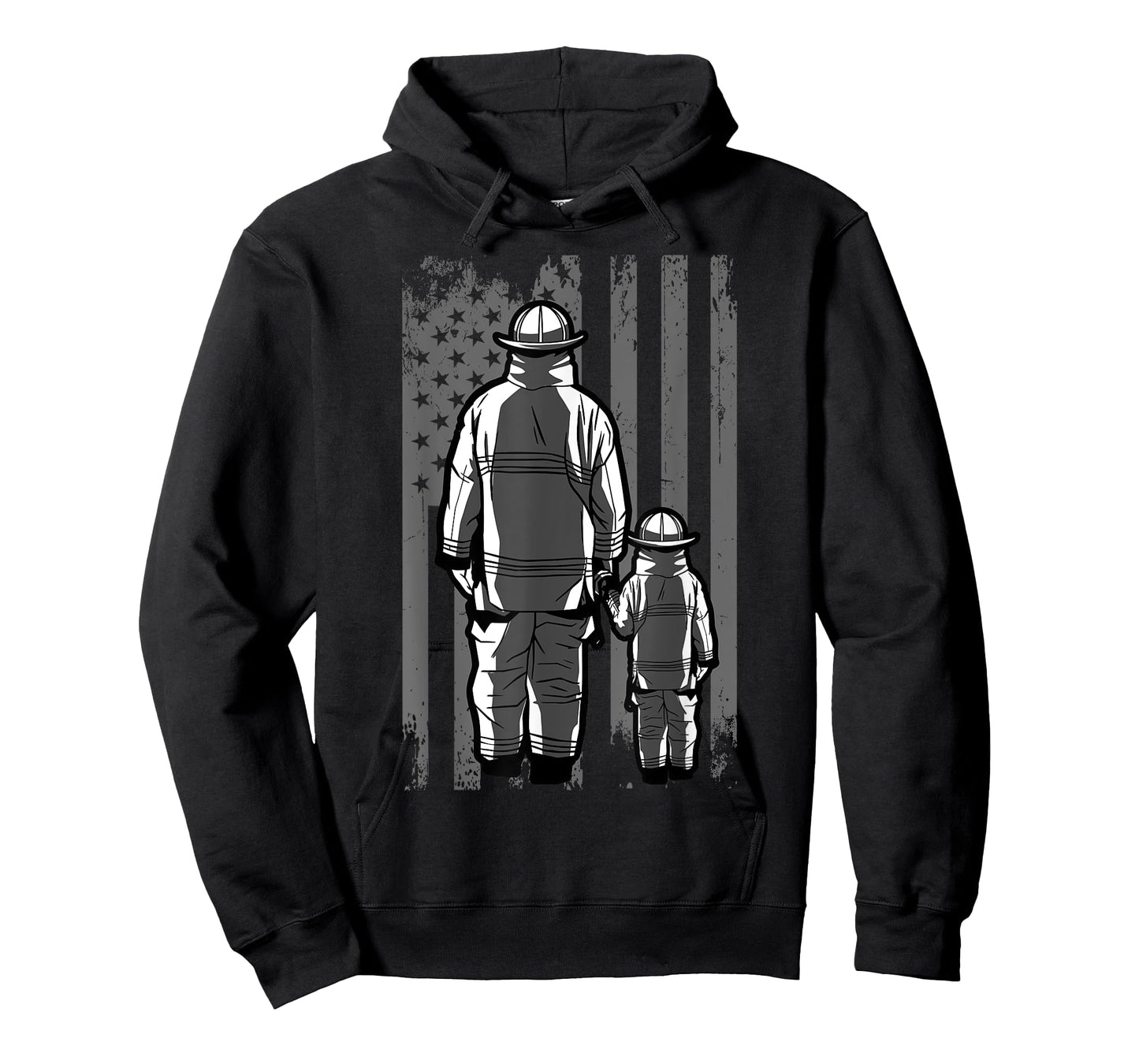 Firefighter Dad Firefighting Patriotic Fireman Father's Day T-Shirt