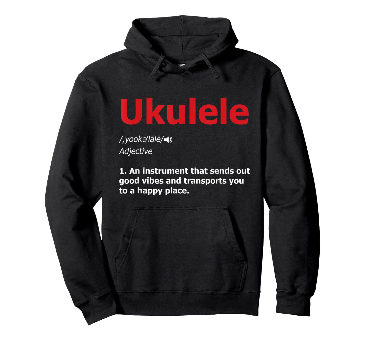 Ukulele Definition Musical Instrument Music Acoustic Guitarist T-Shirt
