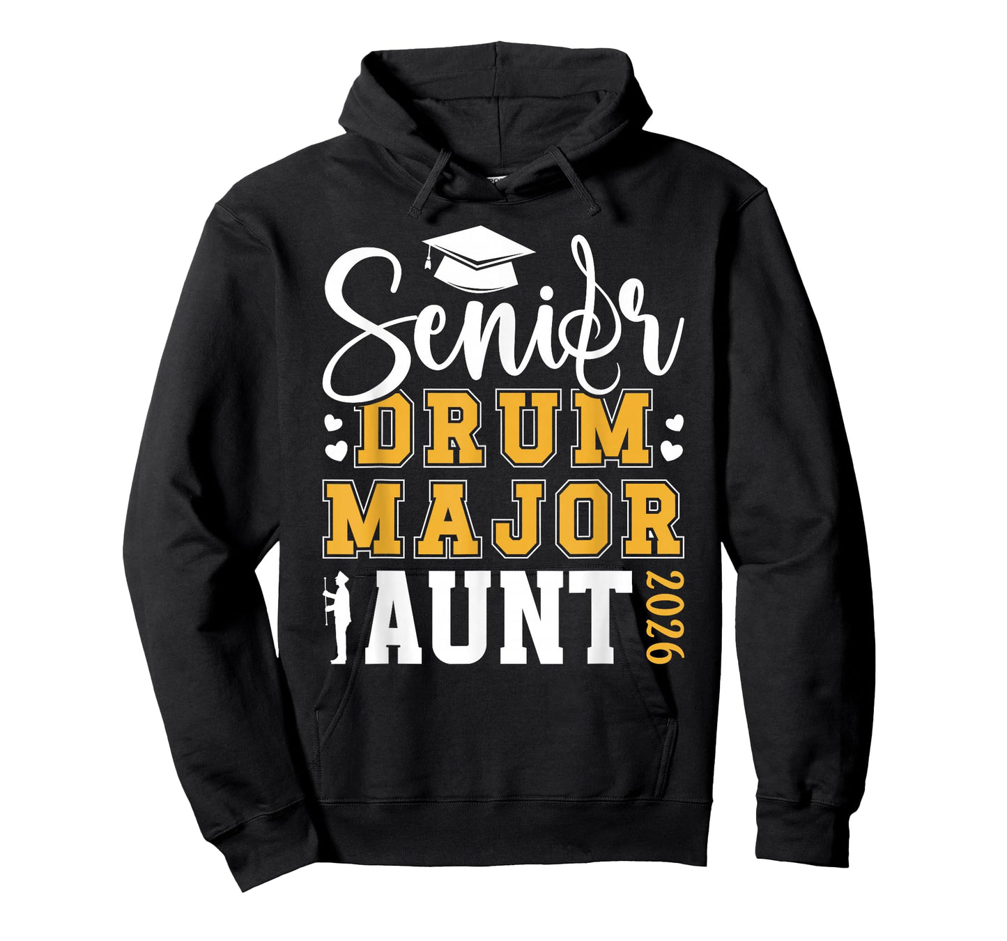 Drum Major Senior Aunt 2026 Senior Marching Band Aunt T-Shirt