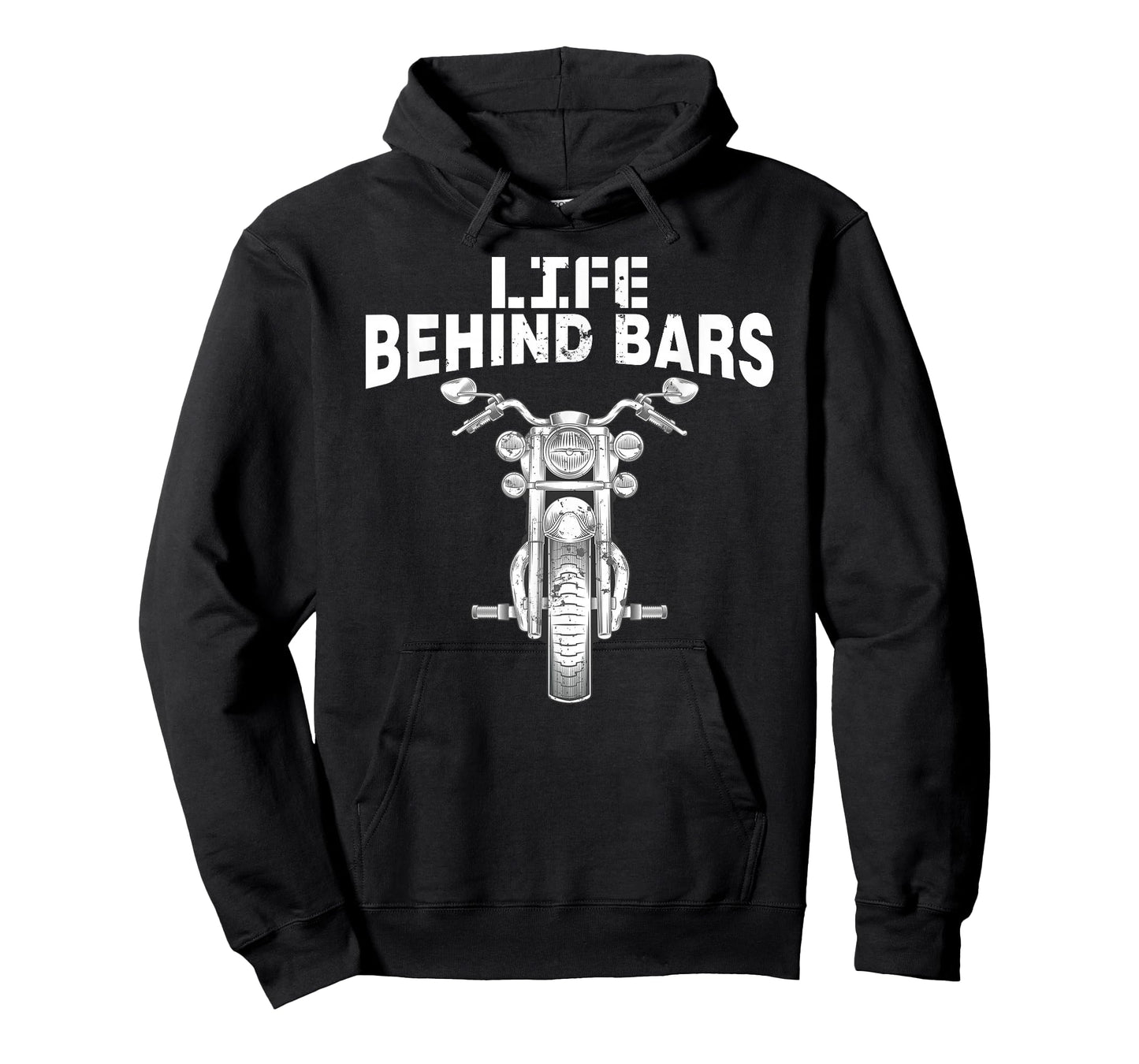 Cool Life Behind Bars Gift Motorcycle Biker Men Father's Day T-Shirt