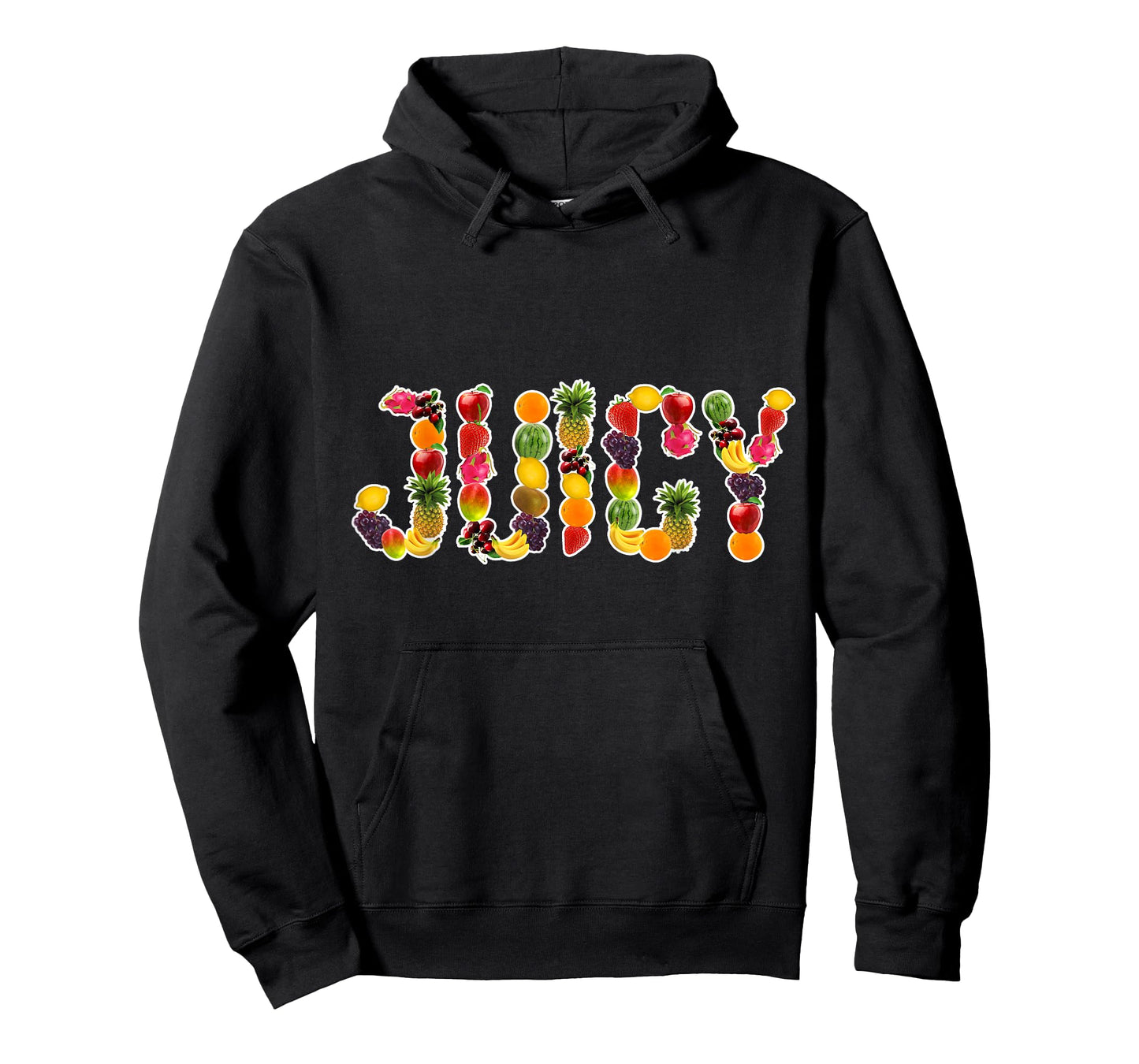 Fruit Aparrel & Outfits for Fruitarism Juicy Fruitarian Design Fruit Lover T-Shirt Black Small