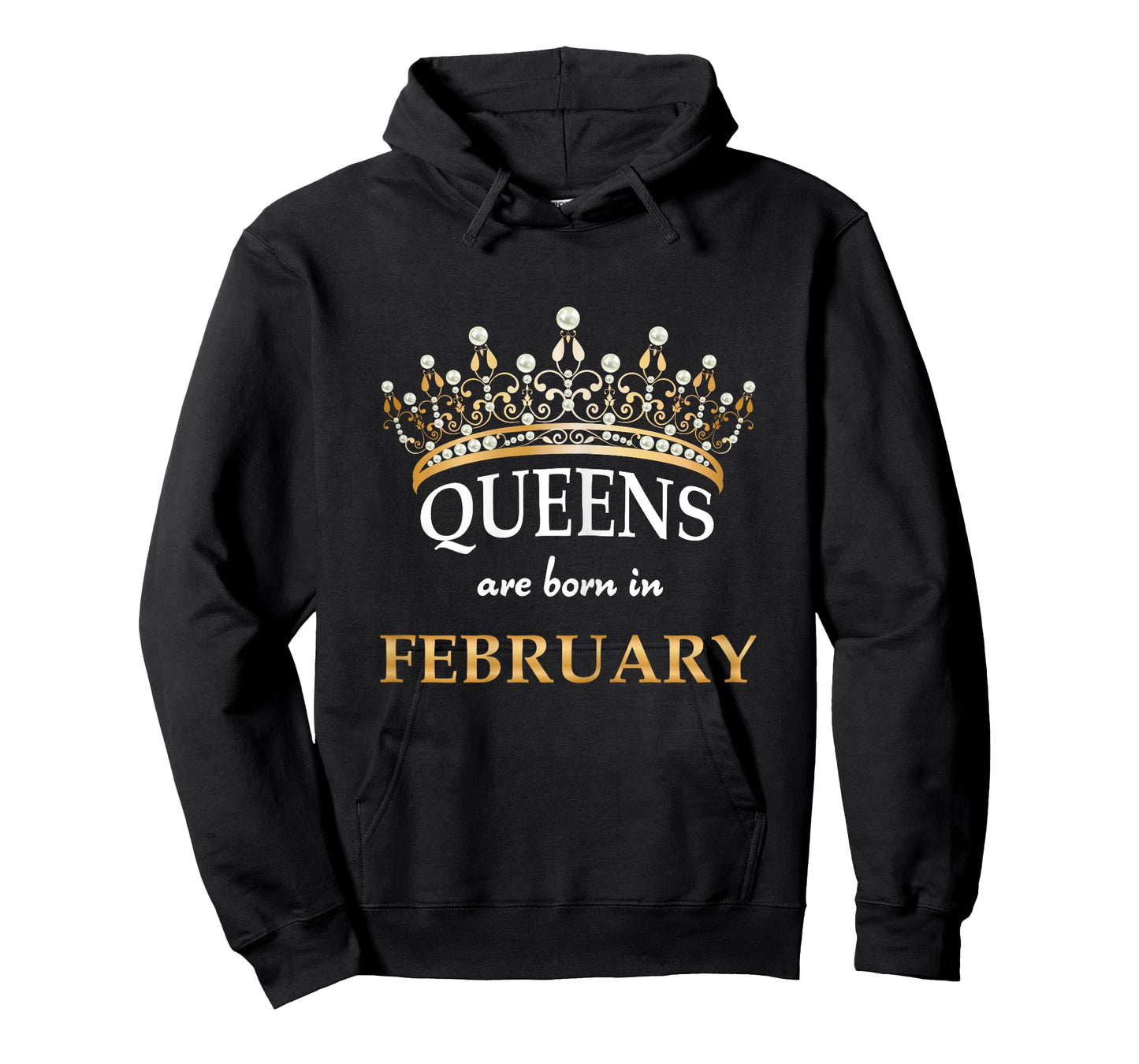 Cute Queens Are Born In February Birthday T-Shirt Women Gift T-Shirt