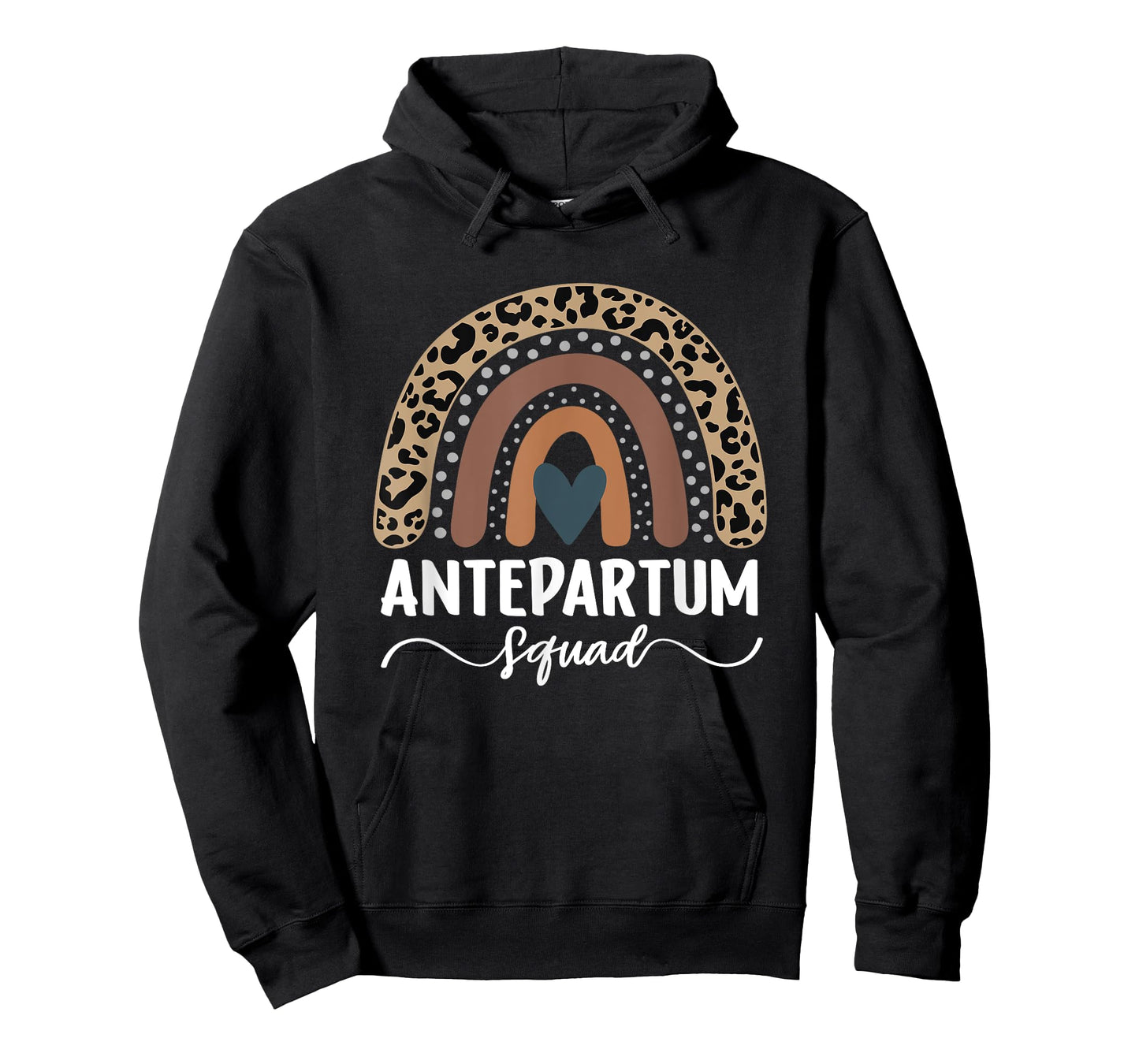 Antepartum Squad, Leopard Rainbow Antepartum Nurse T-Shirt