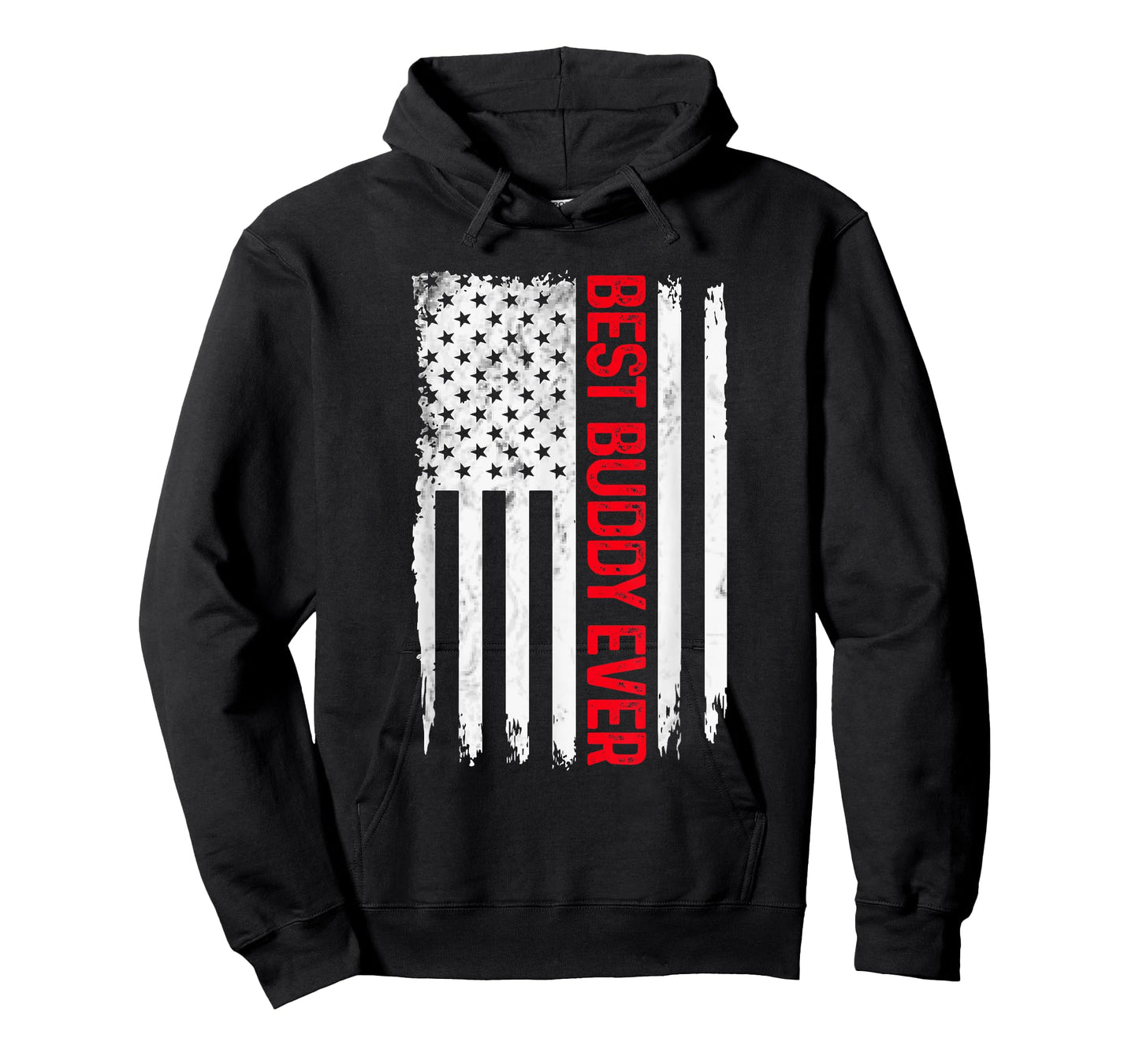Mens Best Buddy Ever American flag Funny Buddies T-Shirt
