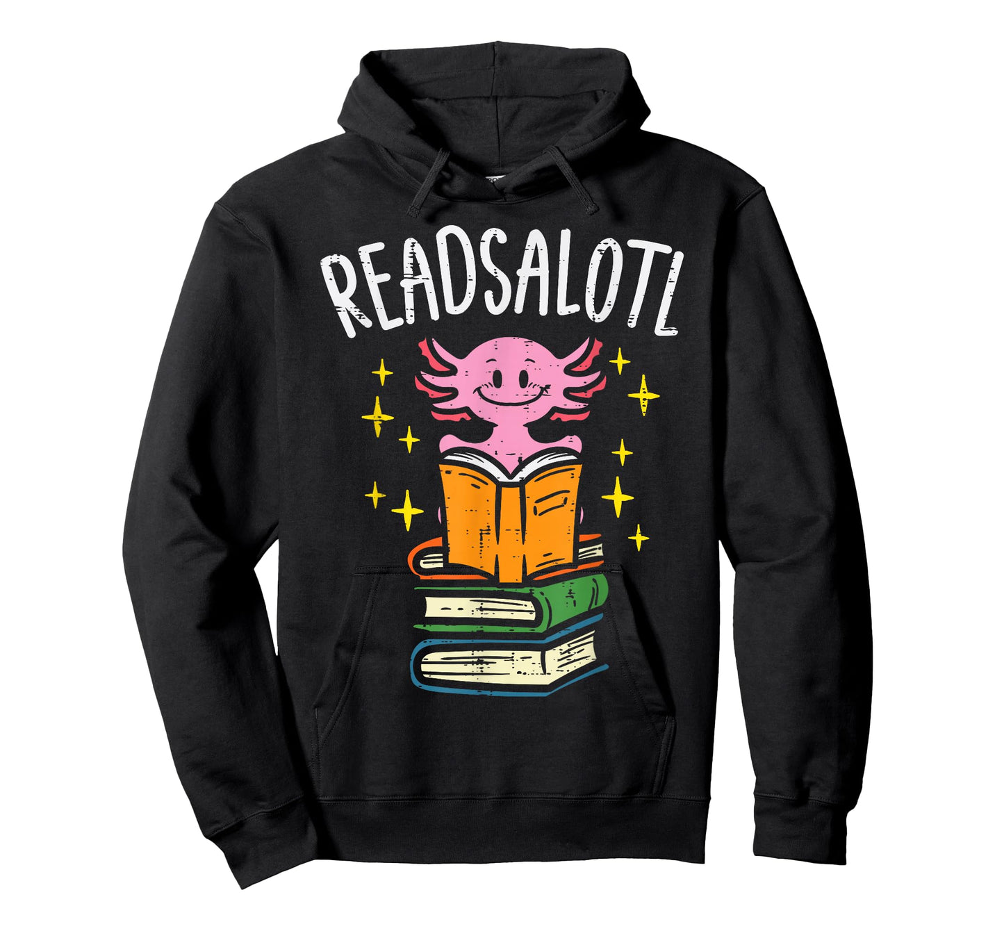Axolotl Books Readsalotl Reading Bookworm Boys Girls Kids T-Shirt Small