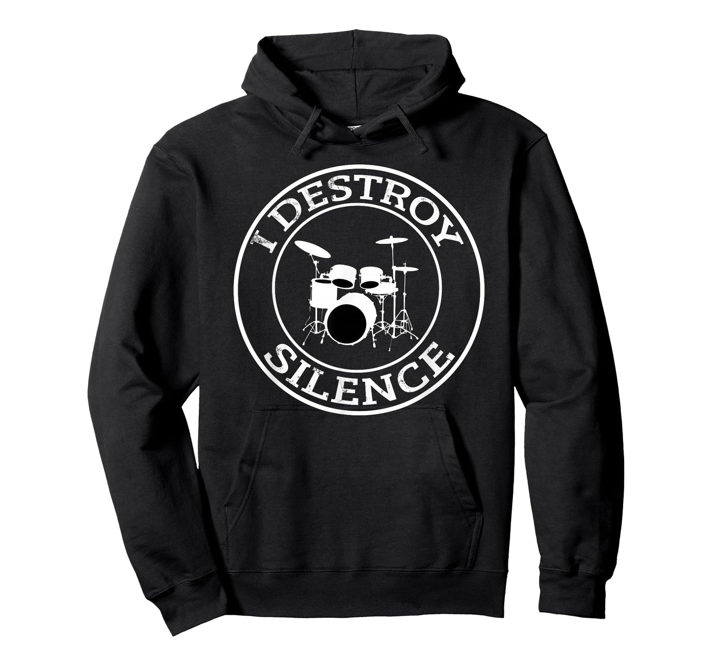 I Destroy Silence Drums T Shirt Drum Set Drummer Gift T-Shirt