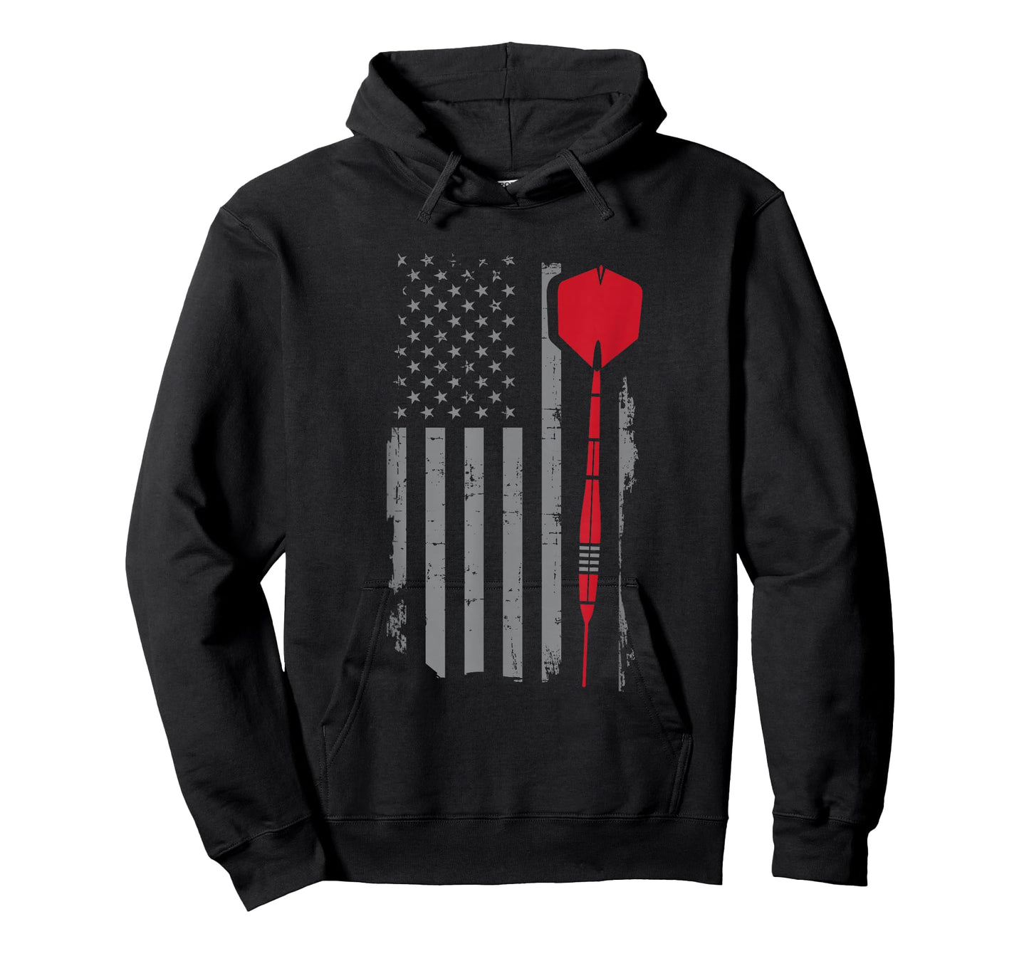 Retro American Flag Throw Darts Gift for Dart Player Men T-Shirt