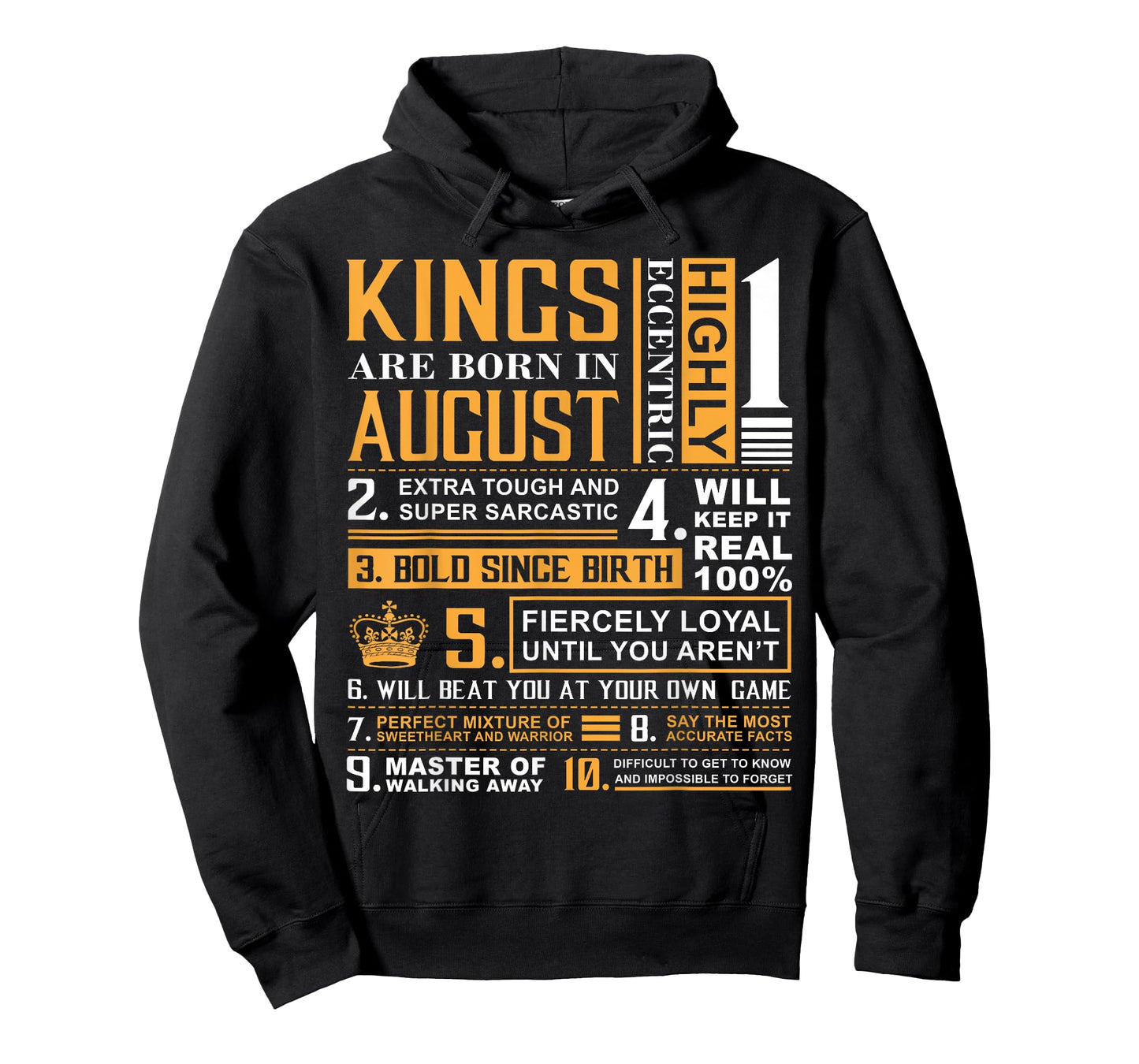 Birthday Gifts - Kings are Born In August T-Shirt T-Shirt