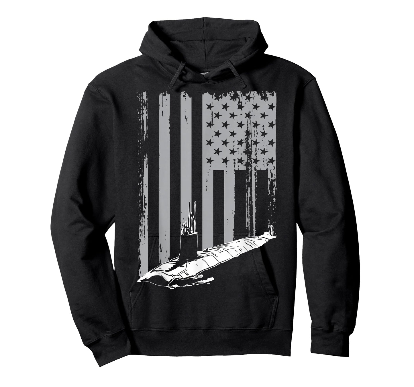 Submariner American Flag Patriotic Submarine Veteran Grandpa T-Shirt