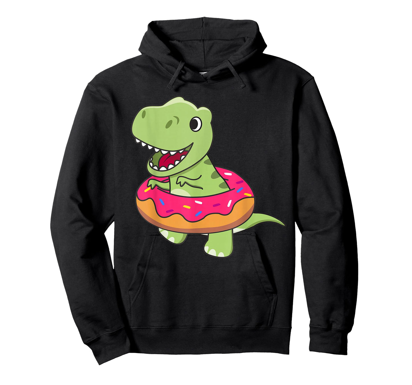 Cute T-Rex Dinosaur Funny Animals In Donut Sweet Pastry T-Shirt
