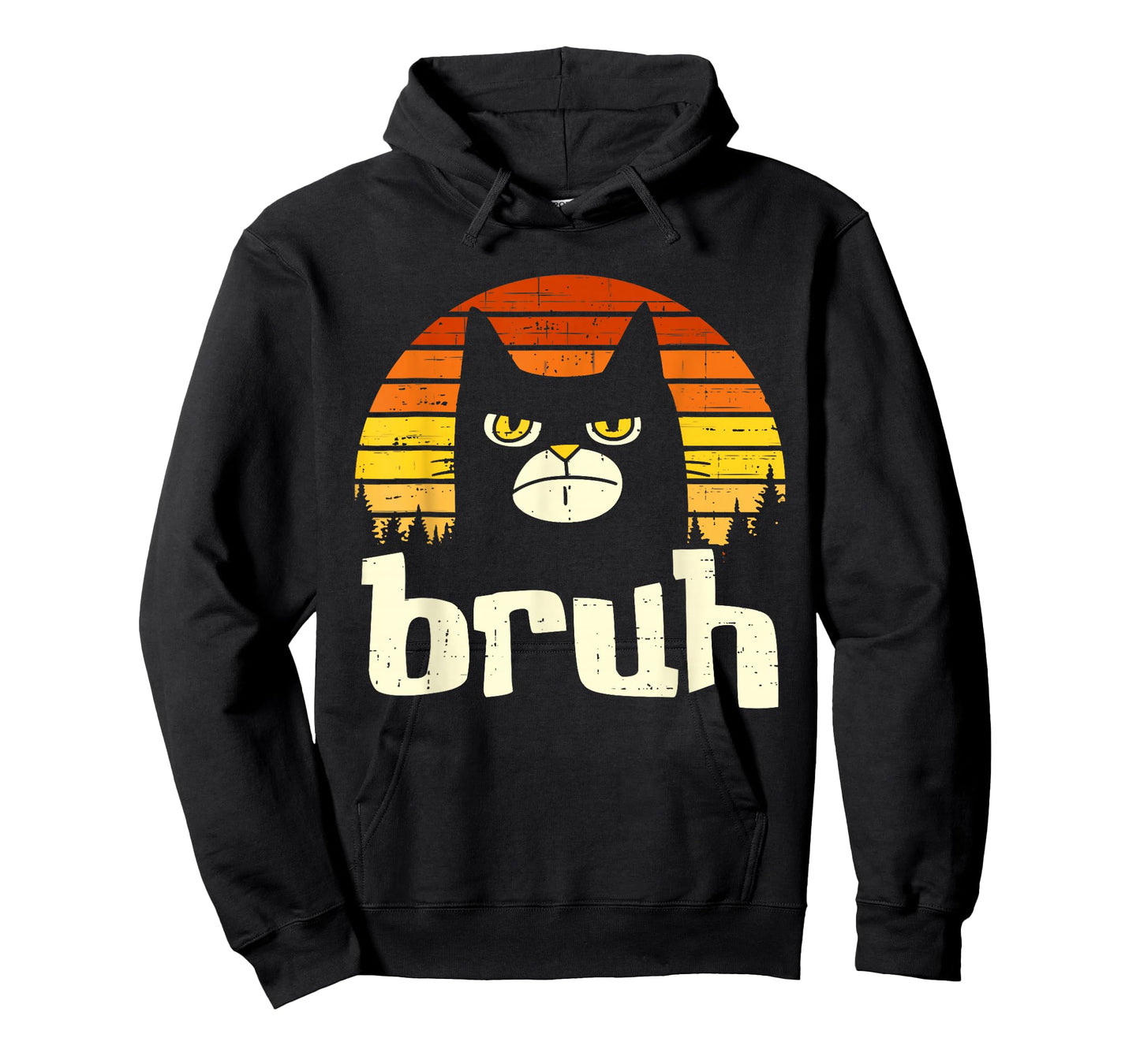 Funny Cat Bruh for Teens Boys Girls Kitty Meow Meme Trendy T-Shirt