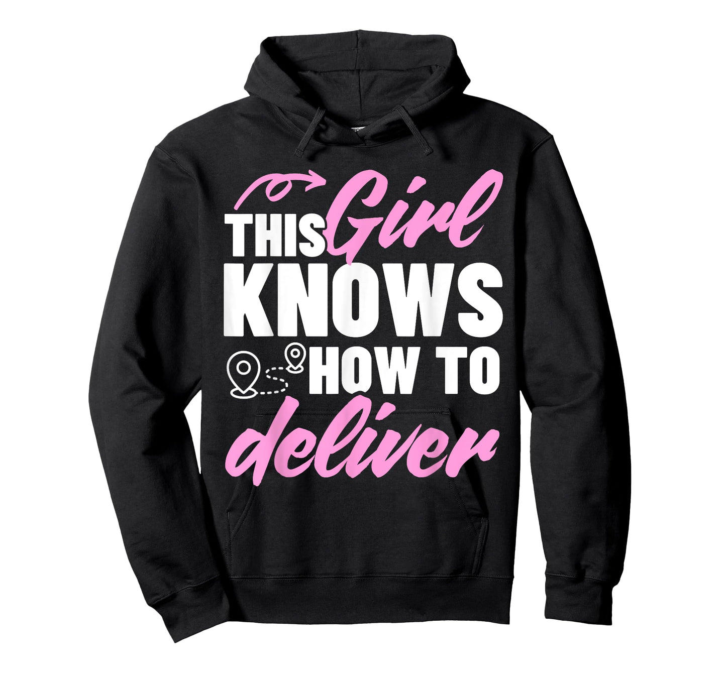 Cute Delivery Driver Art For Girl Women Delivery Services T-Shirt