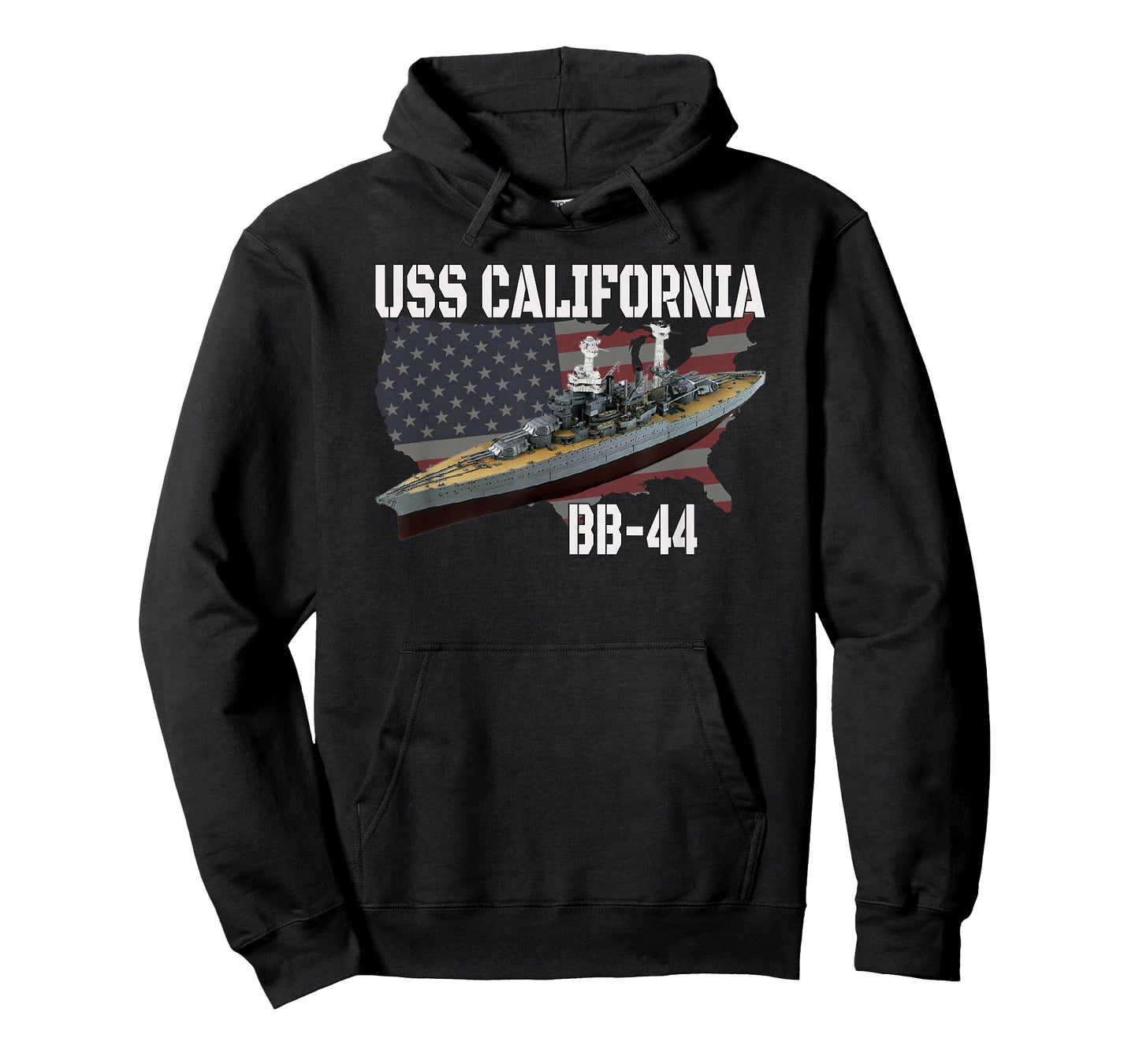 WW2 American Battleship USS California BB-44 Warship Veteran T-Shirt