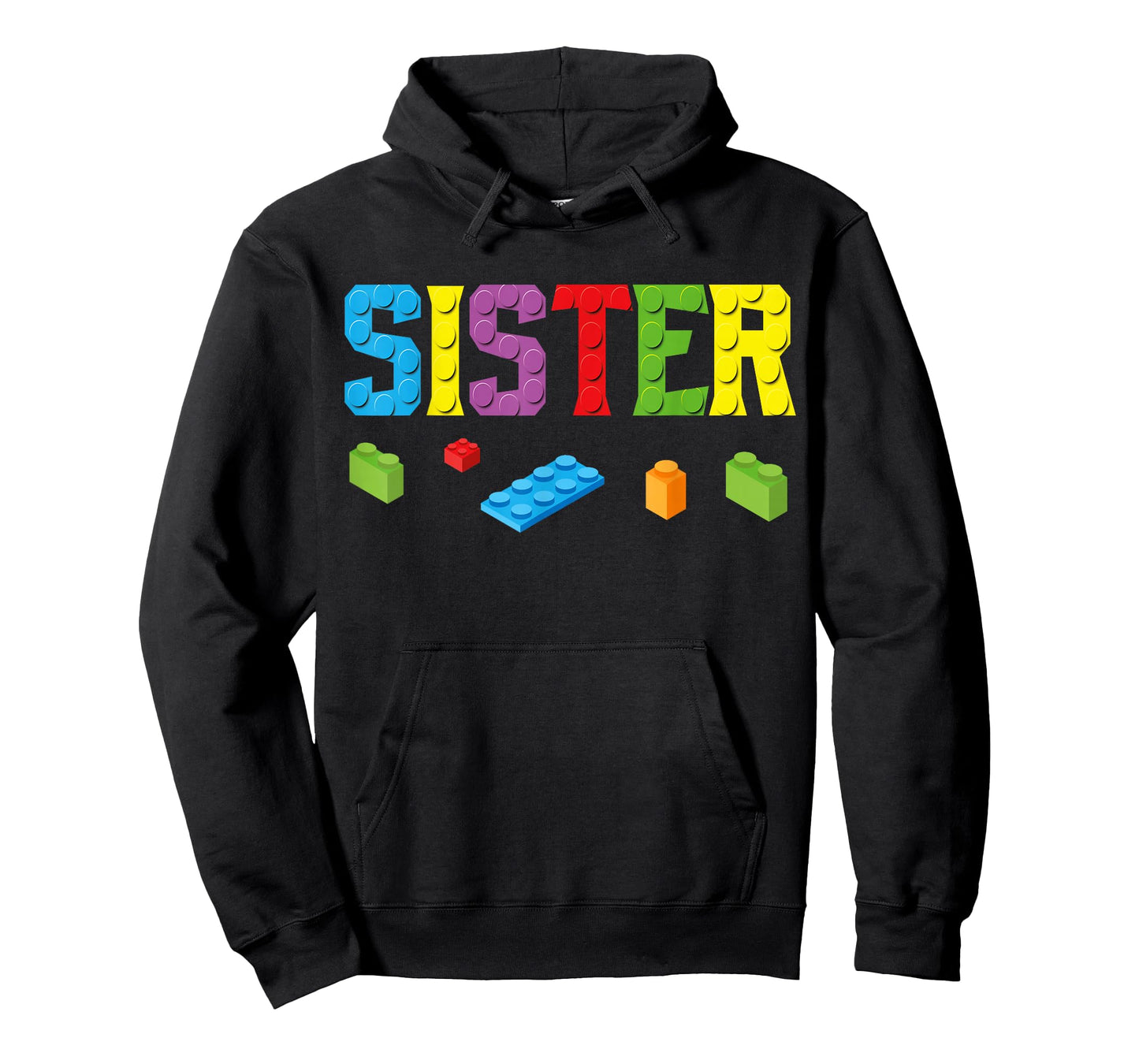 Sister Master Builder Building Bricks Blocks Family Set Girl T-Shirt