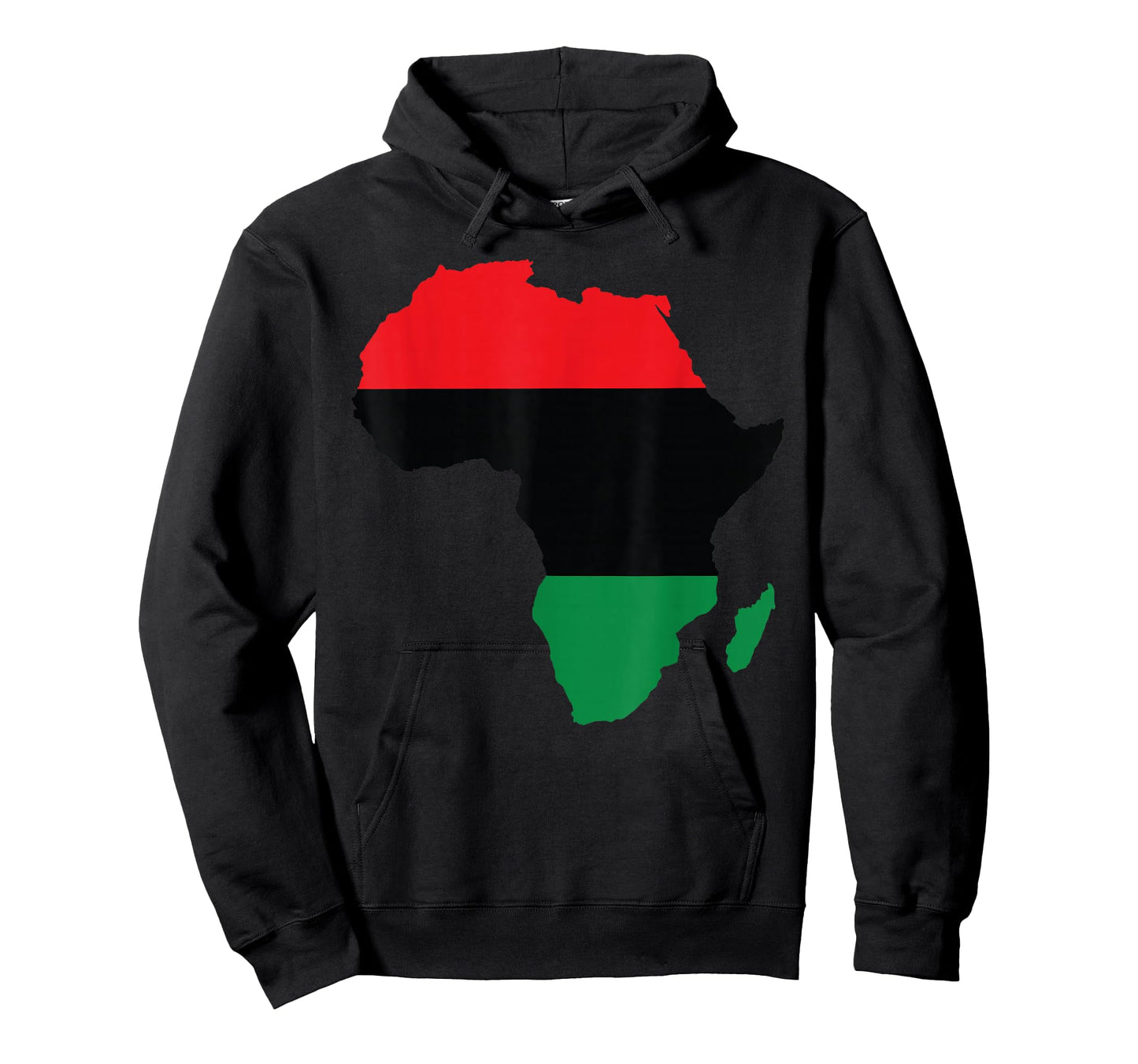 Pan African UNIA Flag Map Continent Black History Month Gift T-Shirt