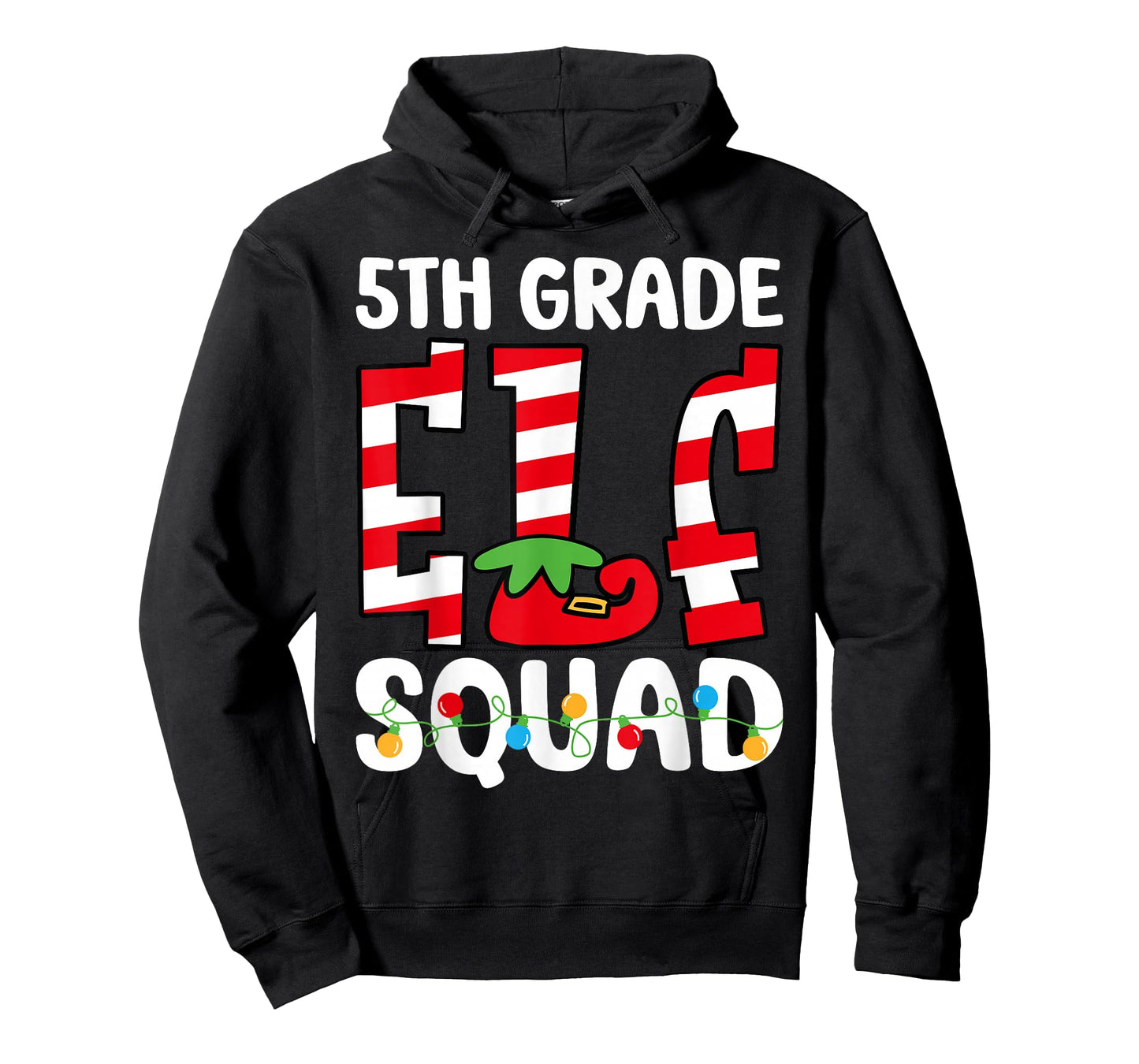 5th Grade Elf Squad Teacher Student Matching Christmas T-Shirt