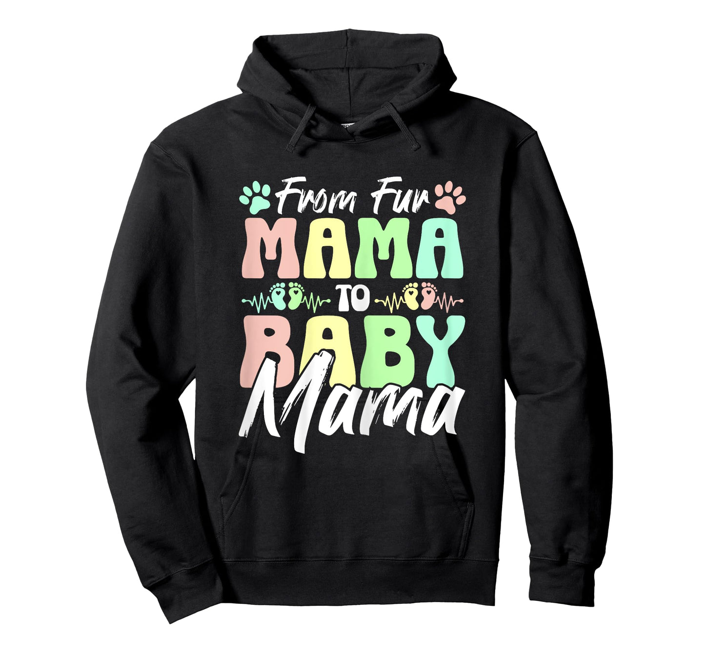 From Fur Mama To Baby Mama Dog Cat Owner New Mom Pregnant T-Shirt