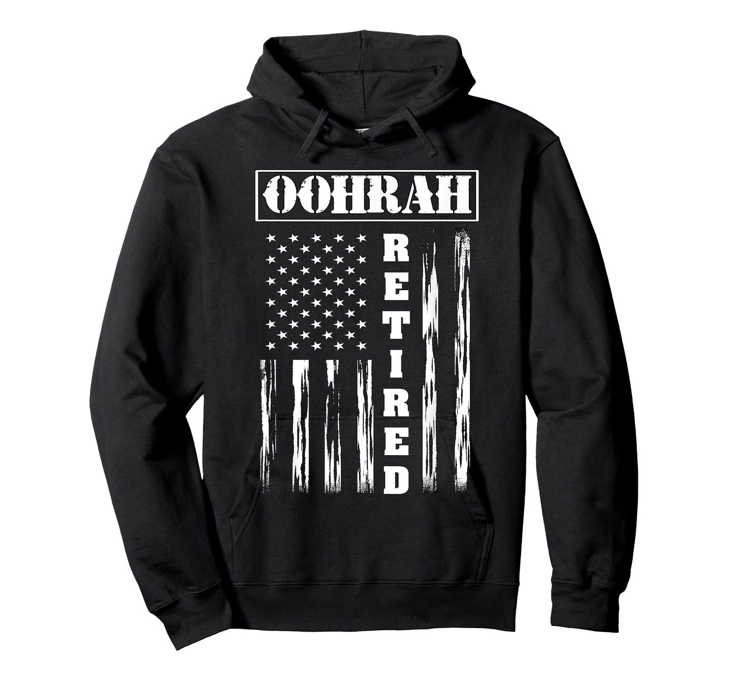 Retired Veteran OohRah - American Flag T-Shirt for Women Men