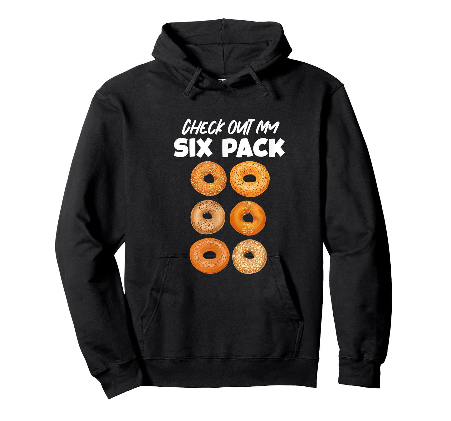 Check Out My Six Pack Bagel Funny Gym Workout Bagels T-Shirt