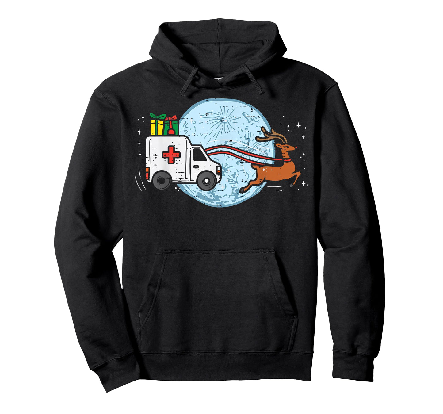 Ambulance Reindeer Nurse Christmas Winter Scrub Xmas Medical T-Shirt