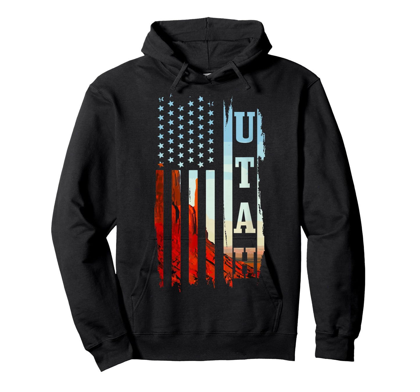Utah American Flag Pride Grand Canyon Patriotic Gift T-Shirt