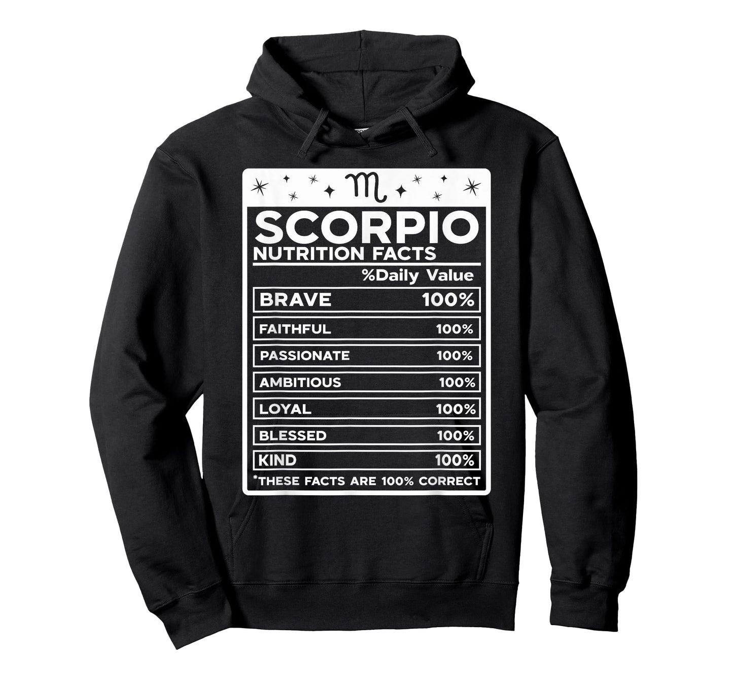 Scorpio Nutritional Style Zodiac Design, Scorpio T-Shirt