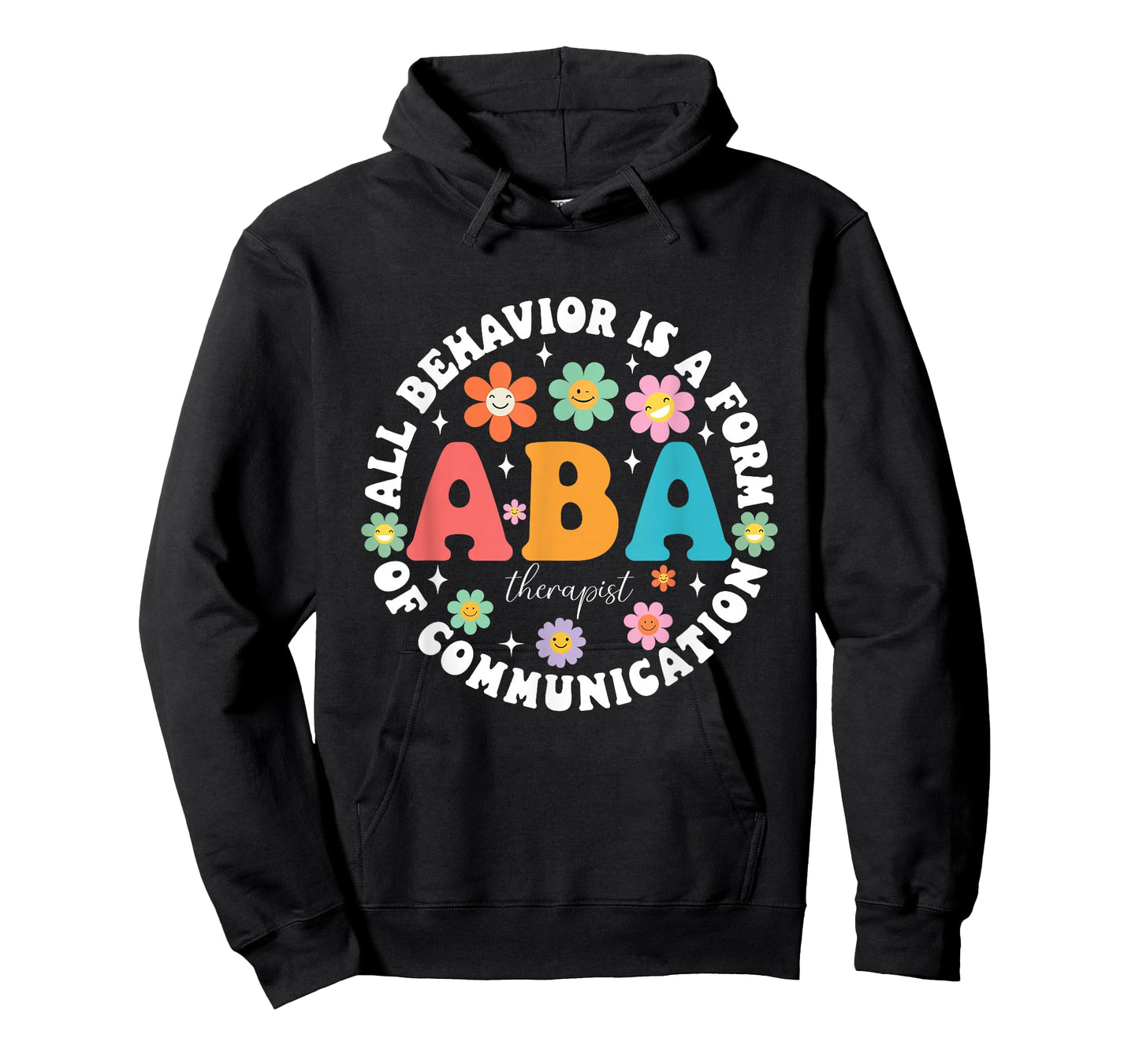 ABA Therapist Behavior Analyst Autism Therapy RBT Floral T-Shirt