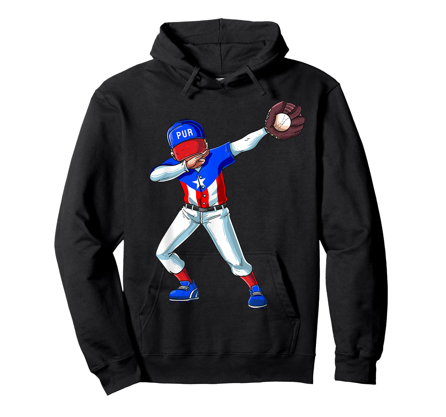 Baseball Dabbing Puerto Rico Player Catcher Pitcher Men Kids T-Shirt