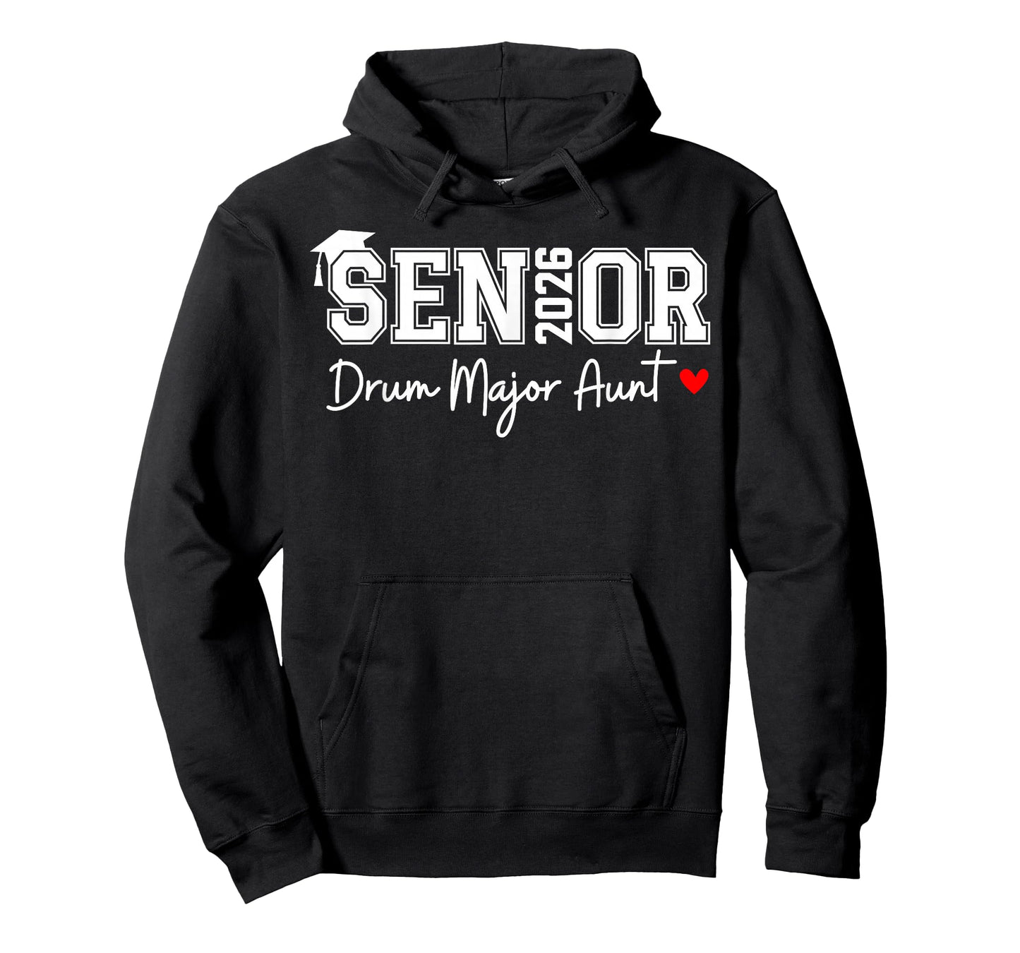 Senior 2026 Drum Major Aunt Marching Graduation Graduate T-Shirt