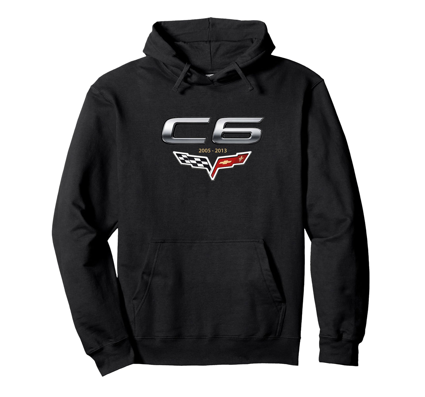 Classic CAR C6 Vette Emblem 2005-2013 Sports CAR Flags Badge T-Shirt