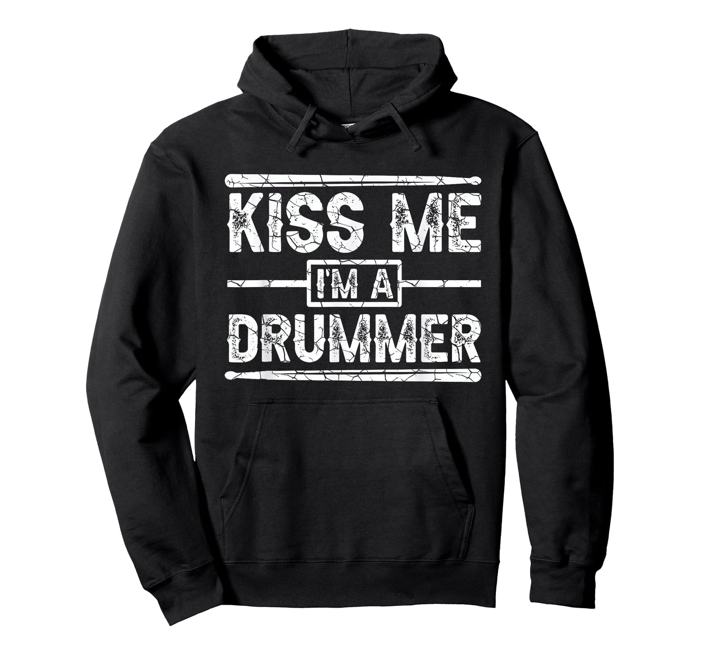 Kiss Me I'm A Drummer Drumsticks Band Member Rock Musician T-Shirt