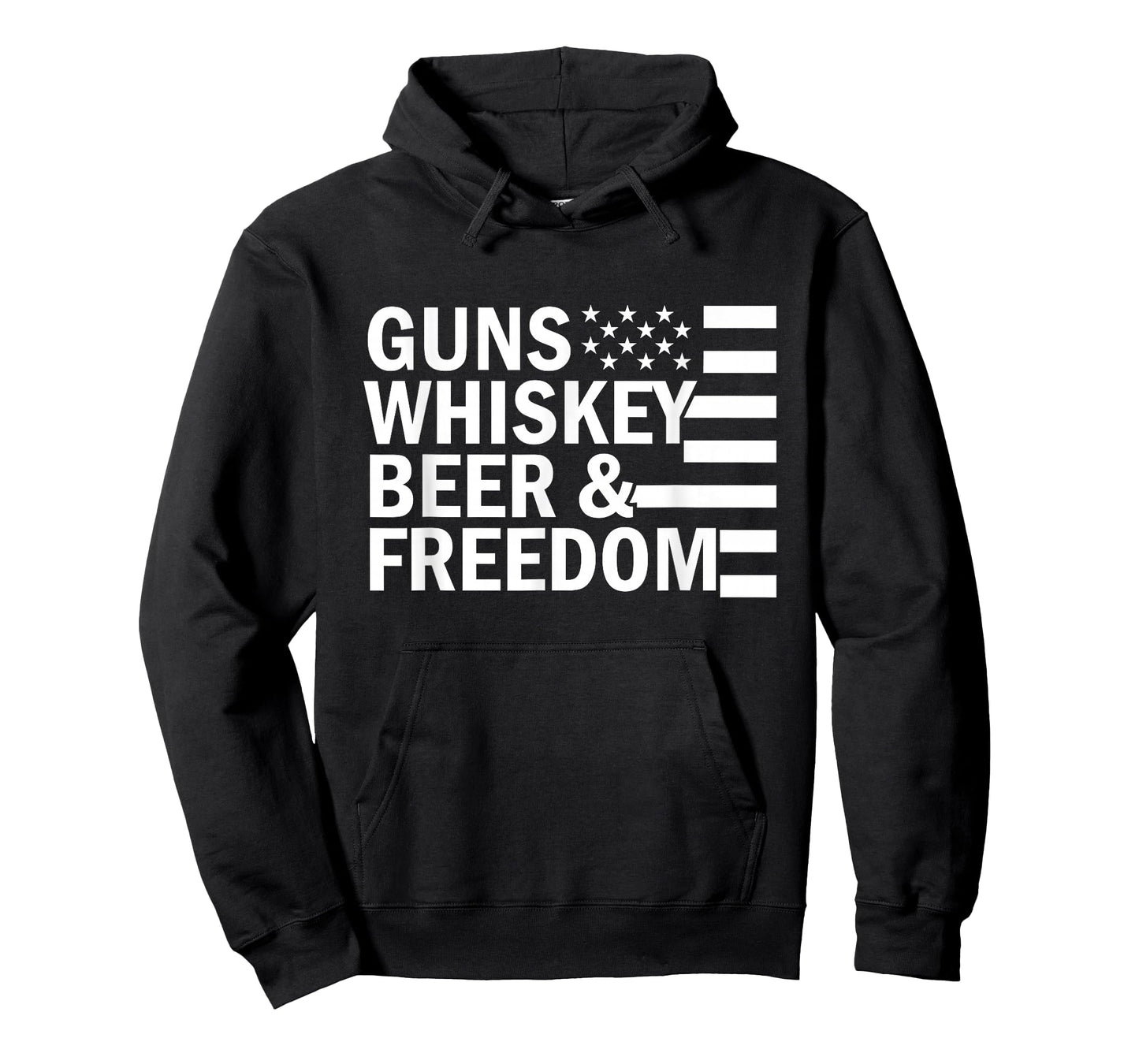 Guns Whiskey and Freedom funny USA America American gift T-Shirt